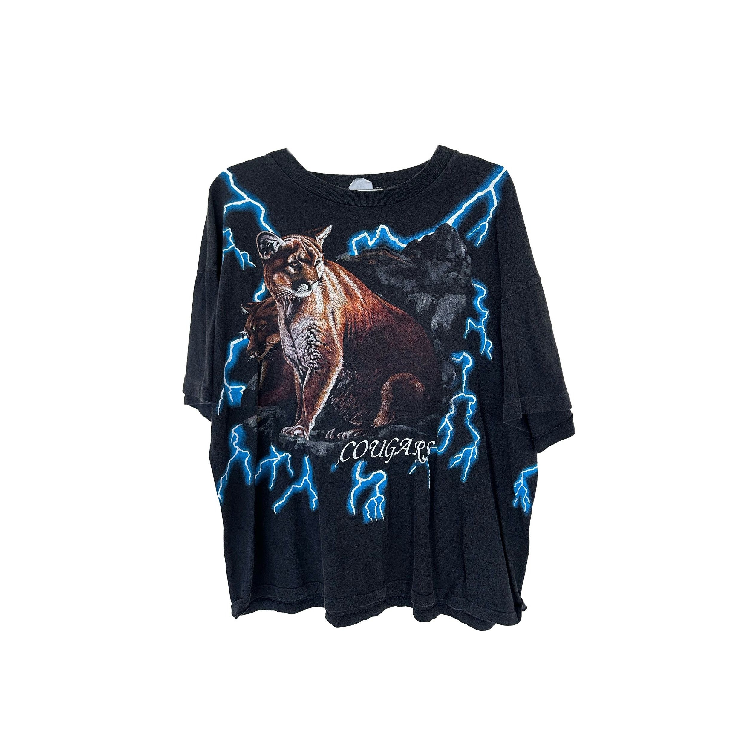 Vintage VINTAGE USA THUNDER COUGAR LIGHTNING TEE Size US XL / EU 56 / 4 - 3 Thumbnail
