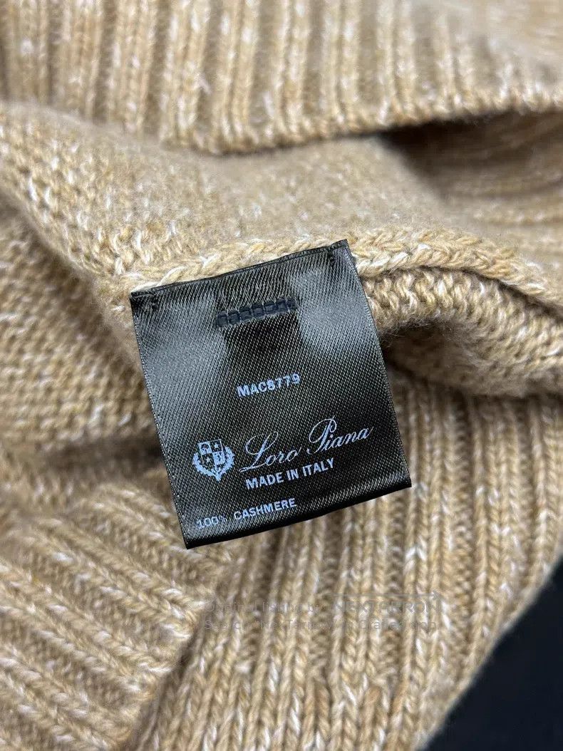 Loro Piana Loro Piana Khaki cashmere long-sleeve sweater Size XS / US 0-2 / IT 36-38 - 4 Thumbnail