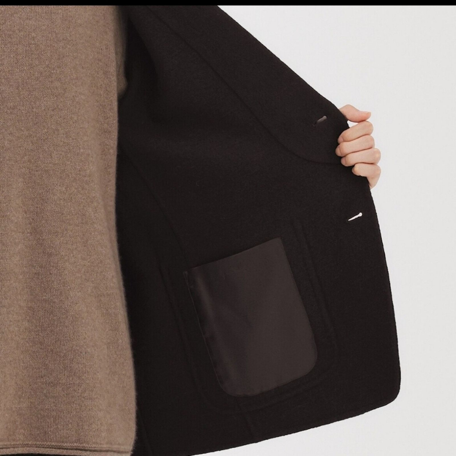 Muji MUJI Labo Cashmere Blend Jacket XL Black, Retail $300 USD Size US XL / EU 56 / 4 - 10 Thumbnail
