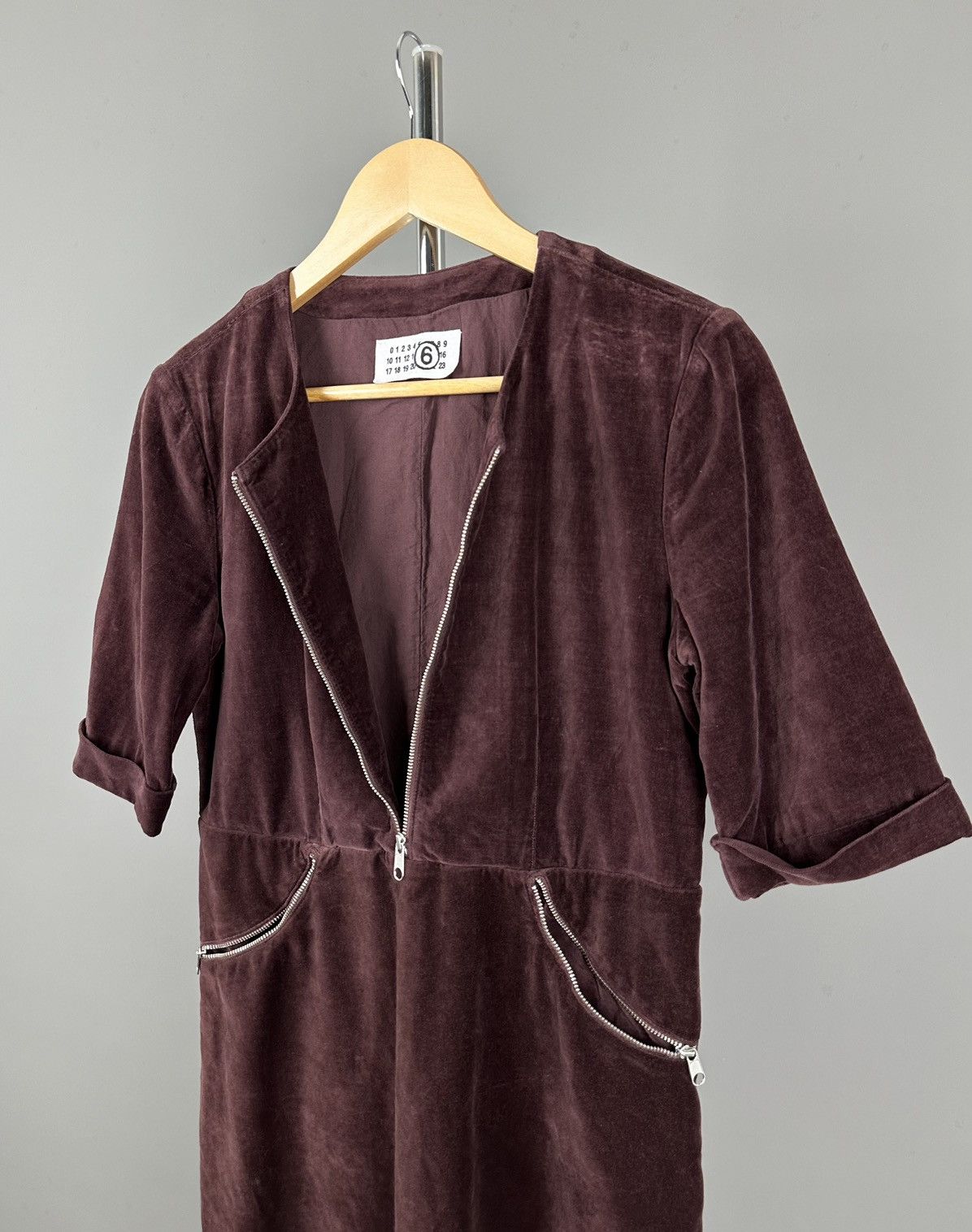 Maison Margiela Maison Martin Margiela - F/W07 - Velvet Midi Evening Dress Size M / US 6-8 / IT 42-44 - 5 Thumbnail