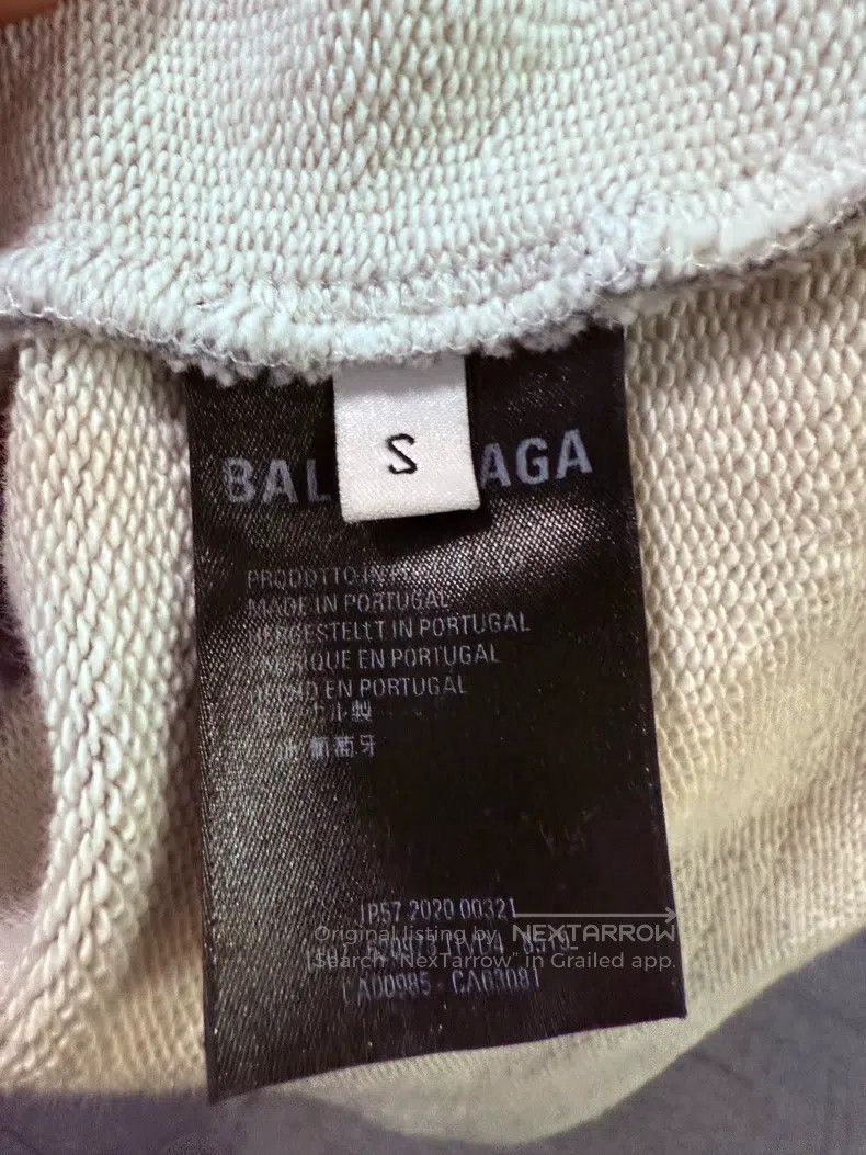 Balenciaga Balenciaga Classic GW Front Letter Logo Grey Hoodie Size US S / EU 44-46 / 1 - 2 Thumbnail