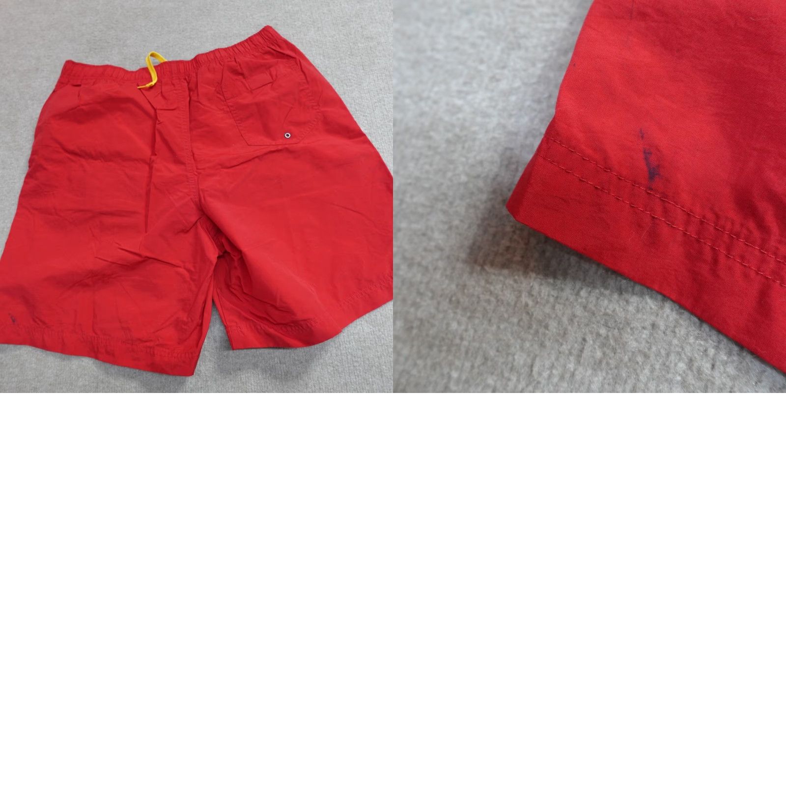 Vintage VINTAGE Polo Sport Mens Swim Shorts M Red Solid Lined Drawstring Shorts Mens Red Navy? Size US M / EU 48-50 / 2 - 9 Thumbnail