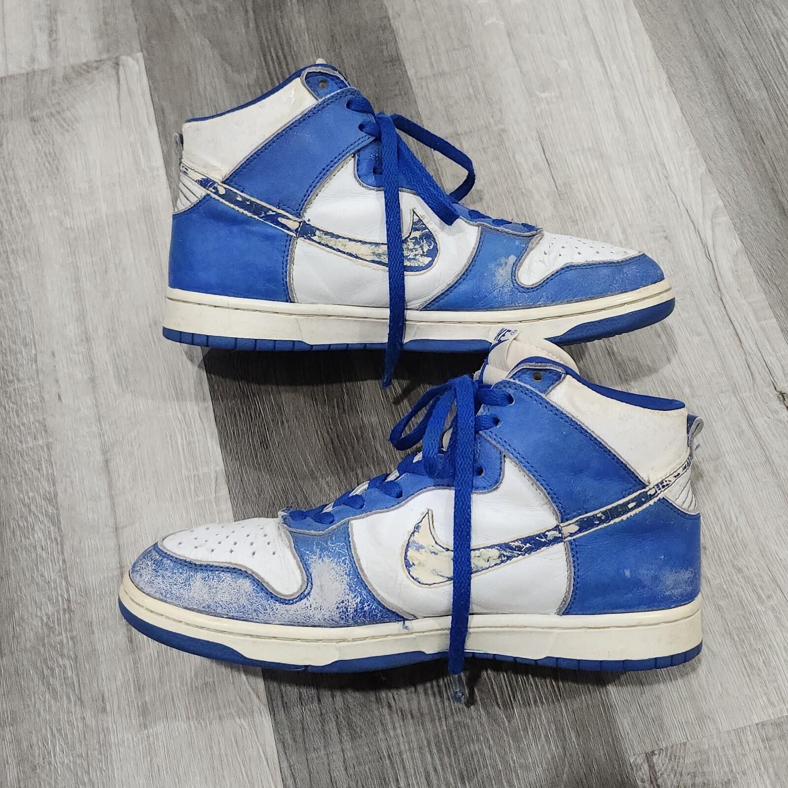 Nike Vintage 1999 Nike Dunk High Kentucky Blue White Mens 10 Size US 10 / EU 43 - 2 Thumbnail