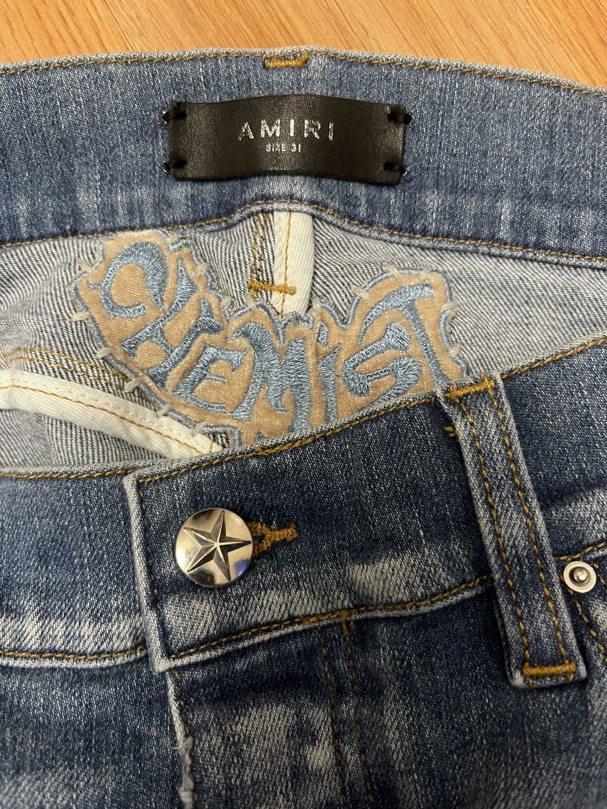Amiri Amiri x Chemist Denim Star Patch 70’s Indigo Size US 31 - 7 Thumbnail