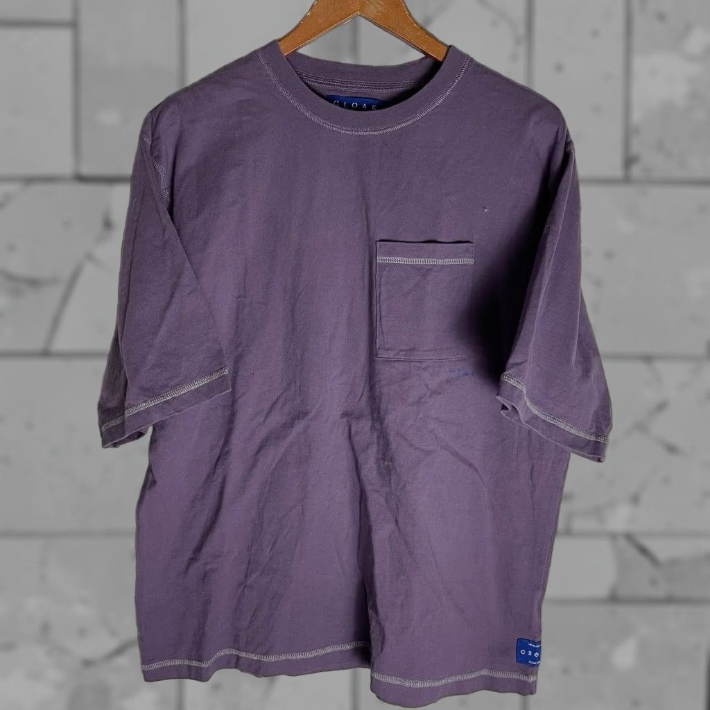 Vintage Cloak Purple 100% Cotton Tee Mens Size Medium Size US M / EU 48-50 / 2 - 1 Thumbnail