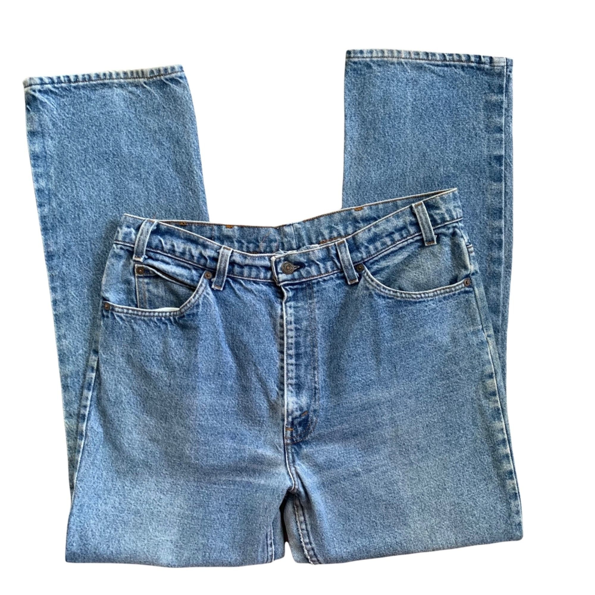 Levi's Vintage Clothing Vintage Levi's Orange Tab Light Wash Perfectly Worn In Jeans Size US 38 / EU 54 - 5 Thumbnail