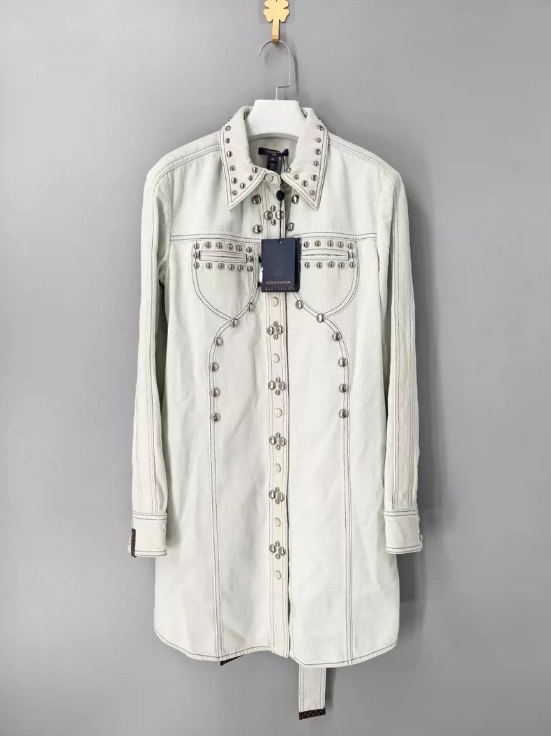 Louis Vuitton Louis Vuitton Studded Washed Denim Dress Size XS / US 0-2 / IT 36-38 - 1 Thumbnail
