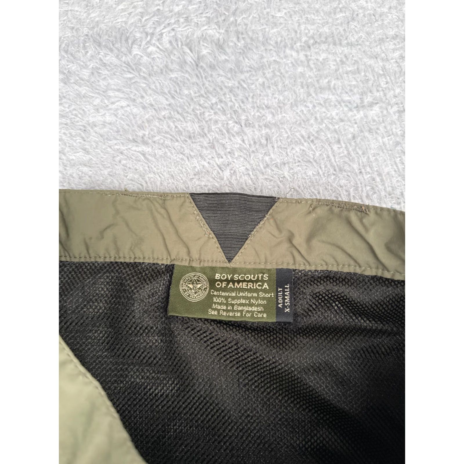 Vintage Boy Scouts Shorts Adult XS Green Centennial Uniform Supplex Nylon Cargo Size US 27 - 7 Thumbnail