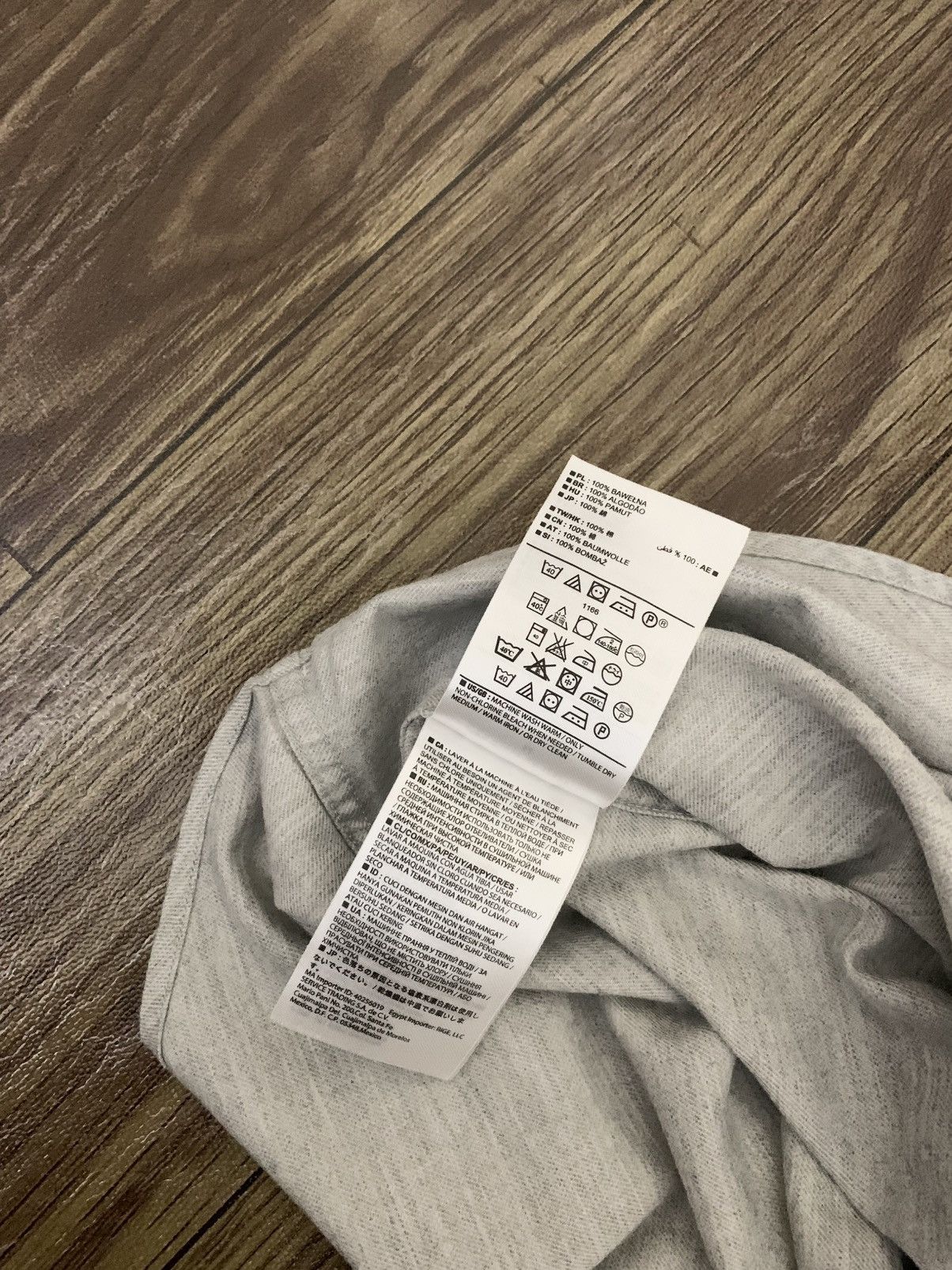 Banana Republic Mens Shirt BANANA REPUBLIC Cotton Misty Grey Long Sleeve Size US M / EU 48-50 / 2 - 9 Thumbnail