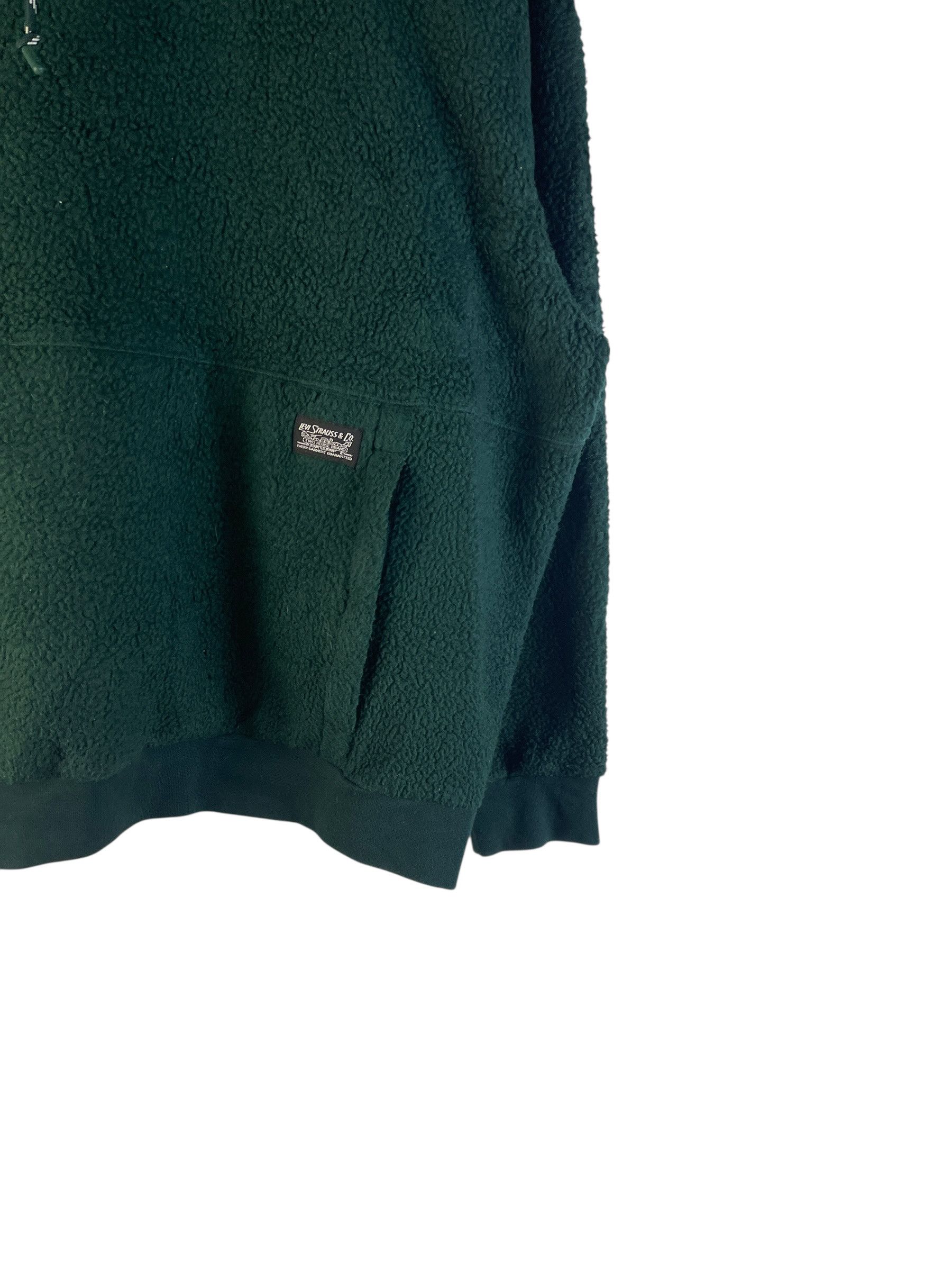 Levi's Levi’s Sherpa Fleece Quarter Zip Hoodie Forest Green XL Size US XL / EU 56 / 4 - 9 Thumbnail