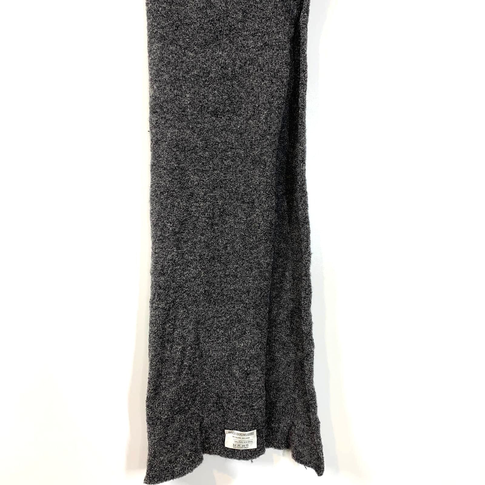Other Avoca Handweavers Wool Scarf Minimalist Rustic Gray Size ONE SIZE - 2 Thumbnail