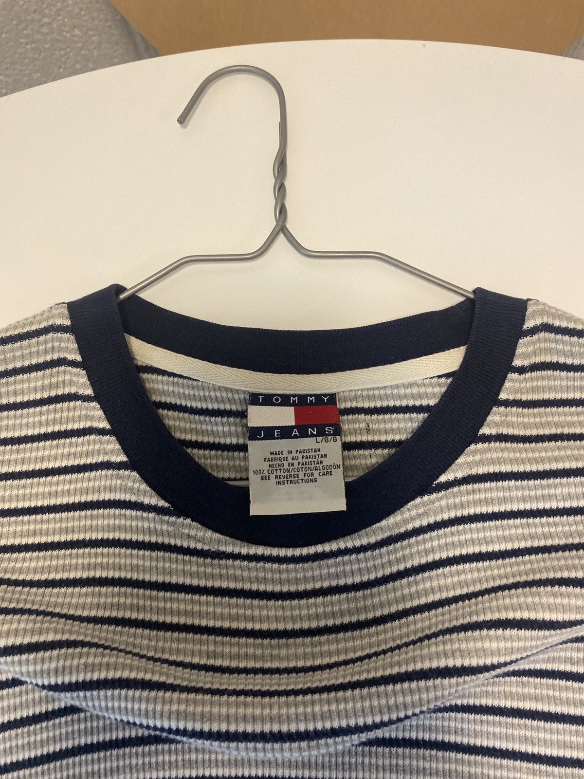 Tommy Hilfiger × Tommy Jeans × Vintage Tommy Hilfiger/Jeans Striped Men’s T-Shirt VTG 90s Size US XL / EU 56 / 4 - 5 Thumbnail