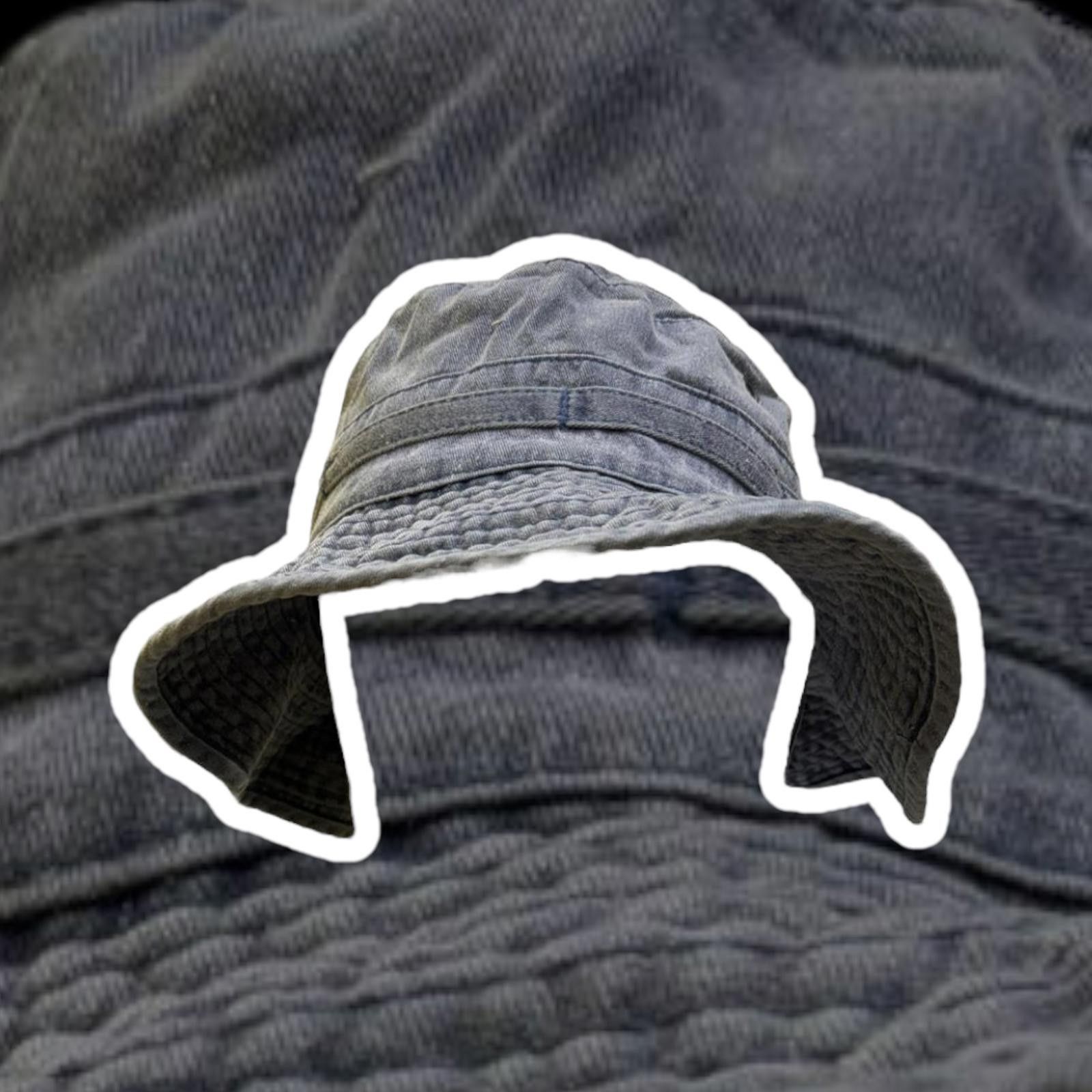Unknown London Gray Bucket Hat with Adjustable Chin Strap Size ONE SIZE - 1 Thumbnail