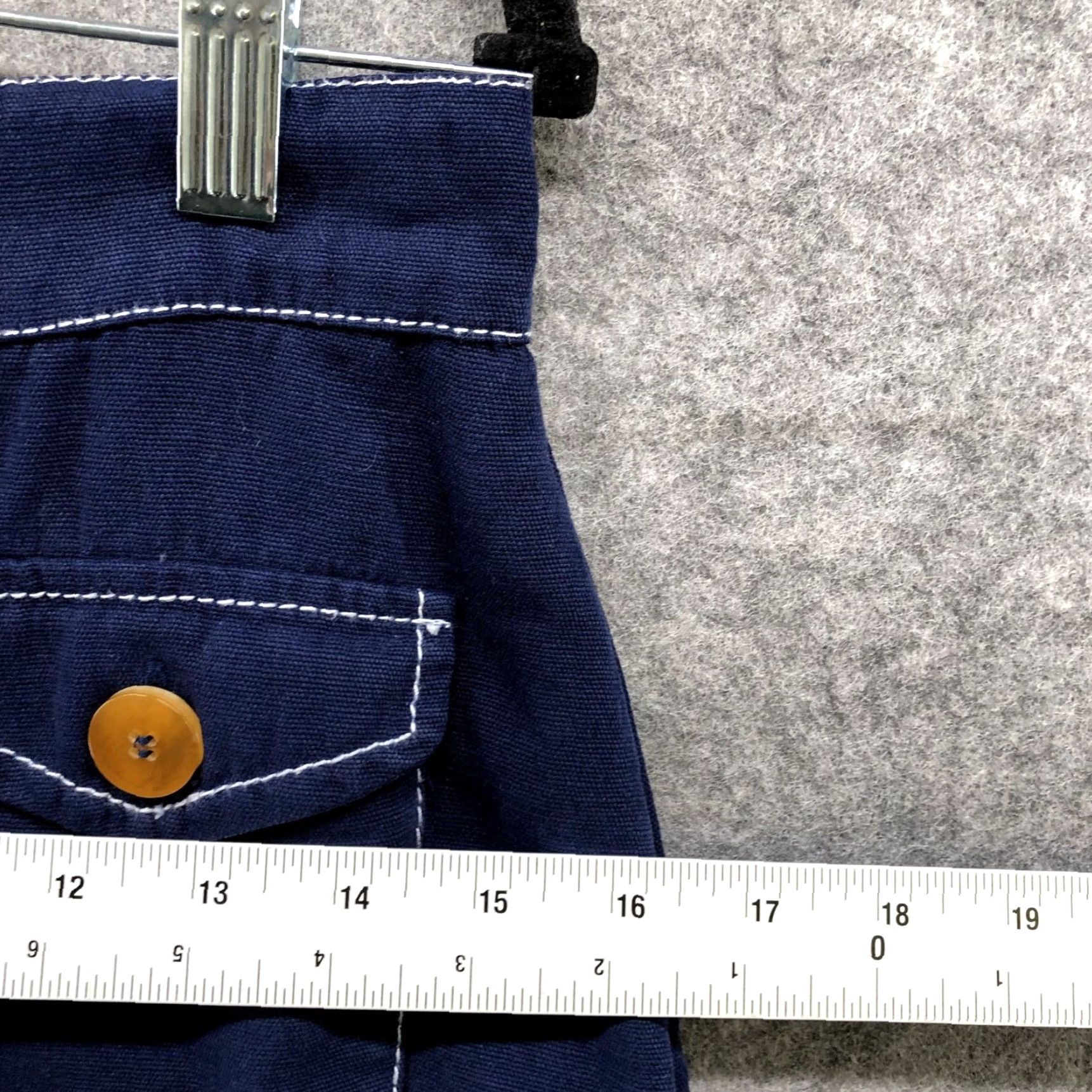 Zara Zara Women's Denim Mini Skirt M Blue Button Front High Rise Casual Lightweight Cotton 90s Style Size 32" / US 10 / IT 46 - 7 Thumbnail