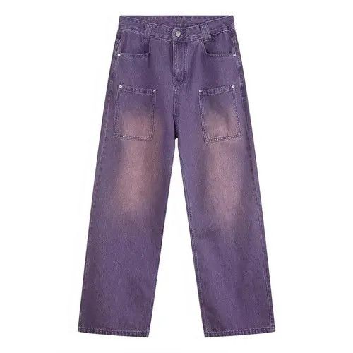 VIBE washed faded baggy cargo jeans Size US 32 / EU 48 - 4 Thumbnail