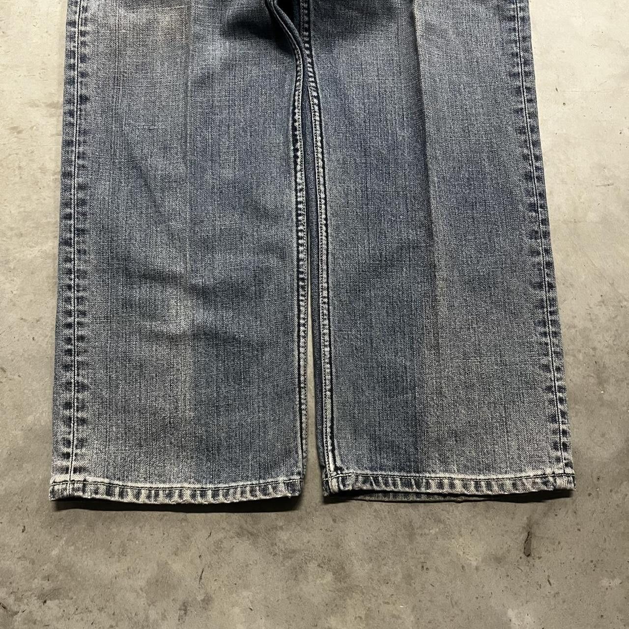 Japanese Brand × Vintage Vintage Y2K/2000s Baggy Grunge Medium Blue Wash Denim Jeans! Size US 34 / EU 50 - 5 Thumbnail