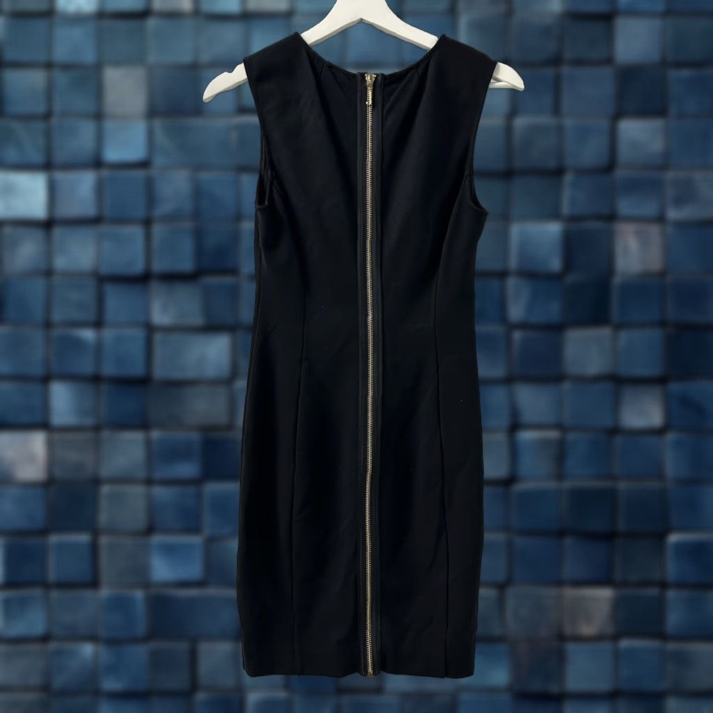 Juicy Couture Womens Juicy Couture Dress A-Line Sleeveless Scoop Neck Black 60s Floral Bow Zip Back RearZip Lined Size 0 Size XS / US 0-2 / IT 36-38 - 1 Thumbnail