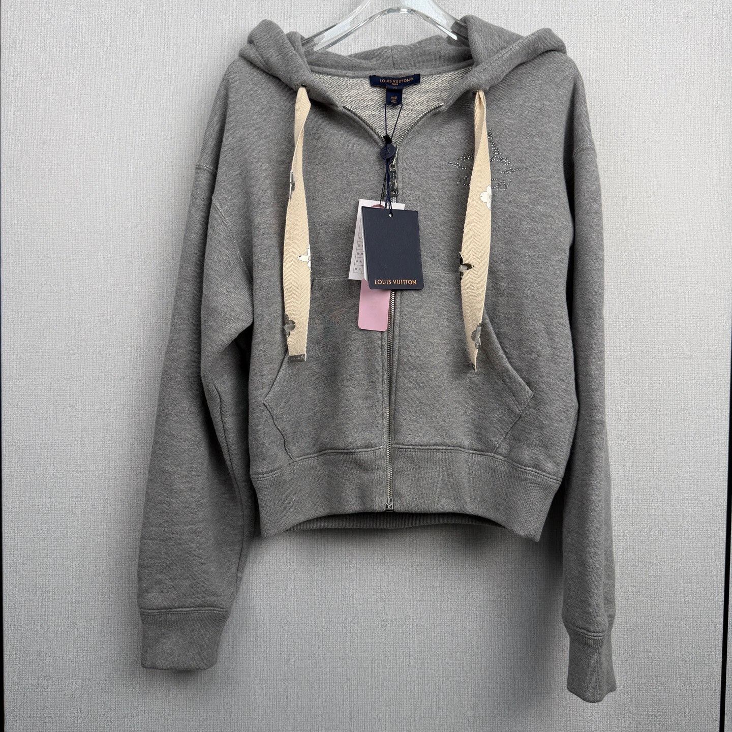Louis Vuitton Gray Zip-Up Hoodie from Snow Series Size US M / EU 48-50 / 2 - 1 Thumbnail