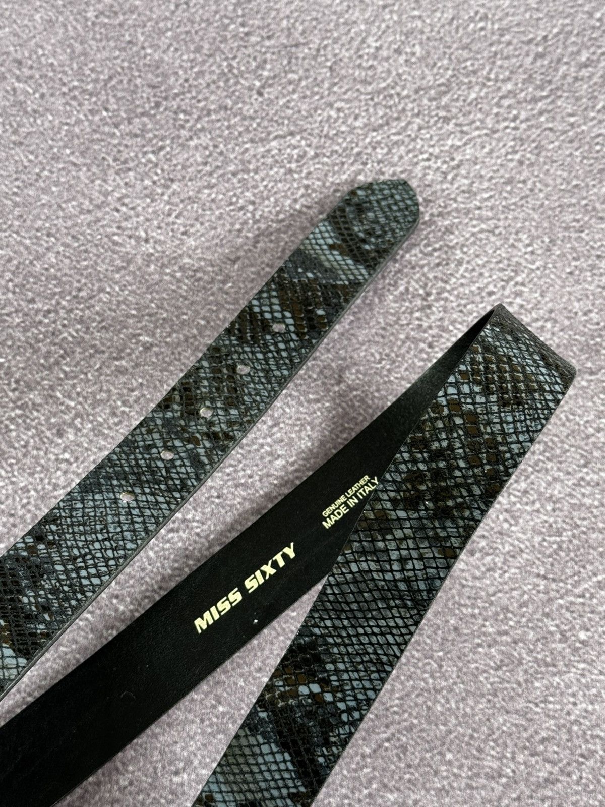Miss Sixty Miss Sixty Y2K Real Leather Glamour Belt Size ONE SIZE - 3 Thumbnail