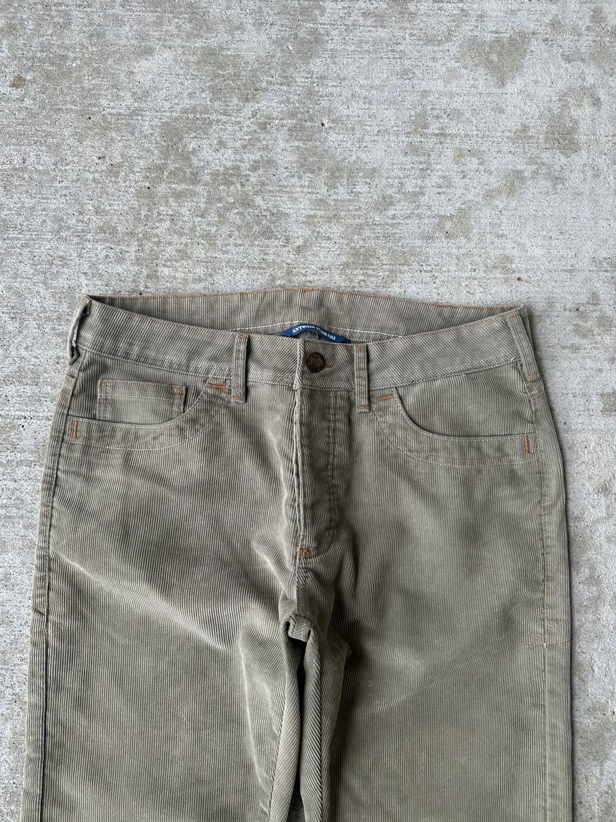 Other Vintage Olive Green Corduroy Pants Size US 33 - 4 Thumbnail