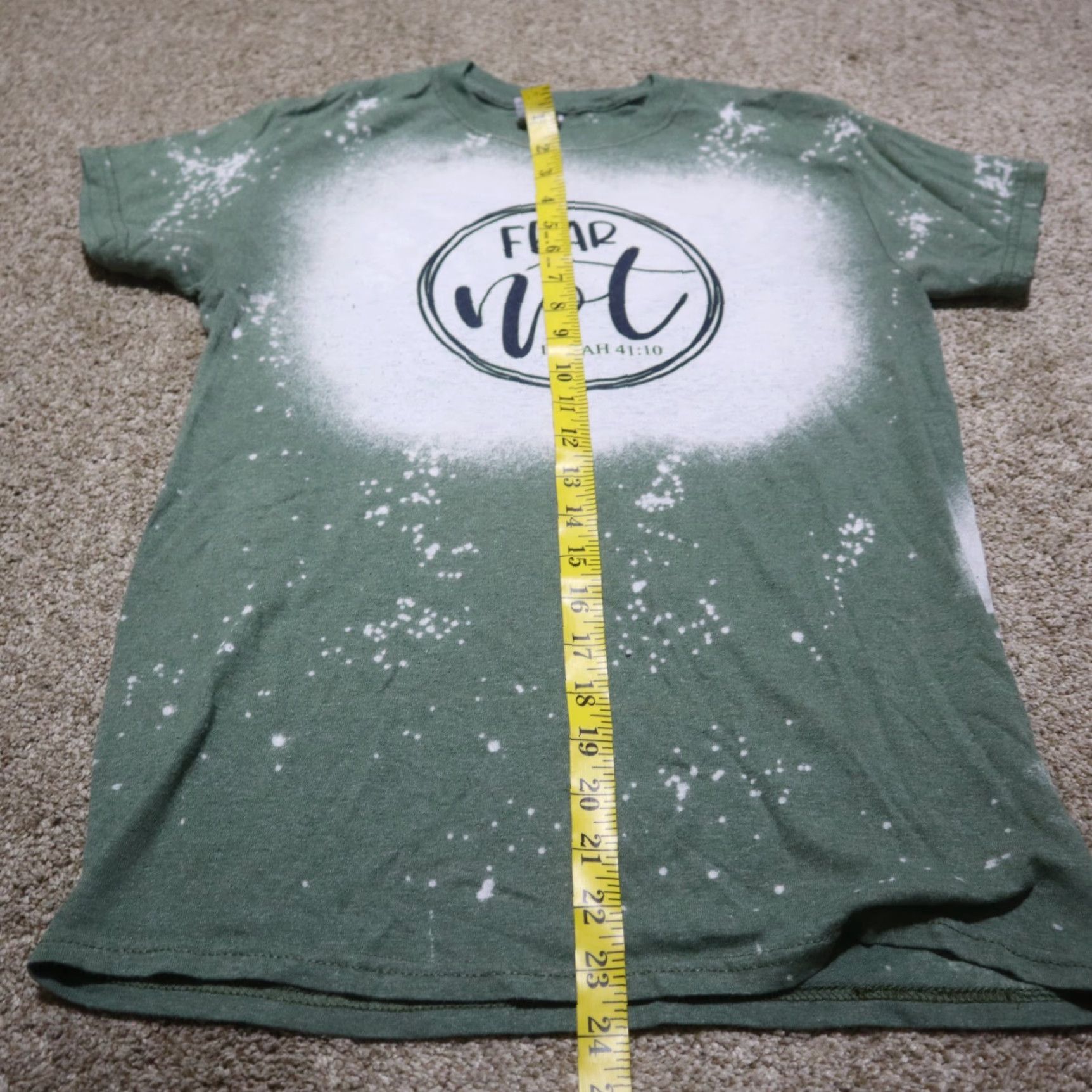 Vintage Fear Not Isaiah Green T-Shirt Short Sleeve Crewneck Top Adult Women's S Small Shirt Womens S Green Isaiah 41:10 Size S / US 4 / IT 40 - 6 Thumbnail