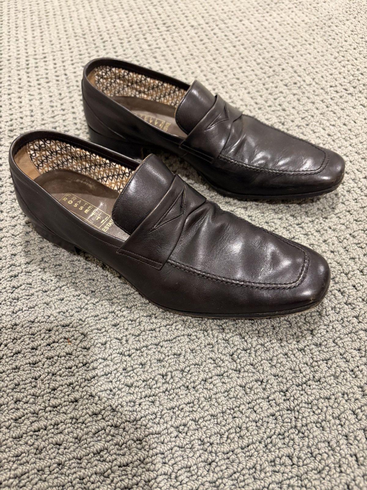 Fratelli Rossetti $840 butter soft calfskin loafers. Made in Italy Size US 9.5 / EU 42-43 - 1 Thumbnail