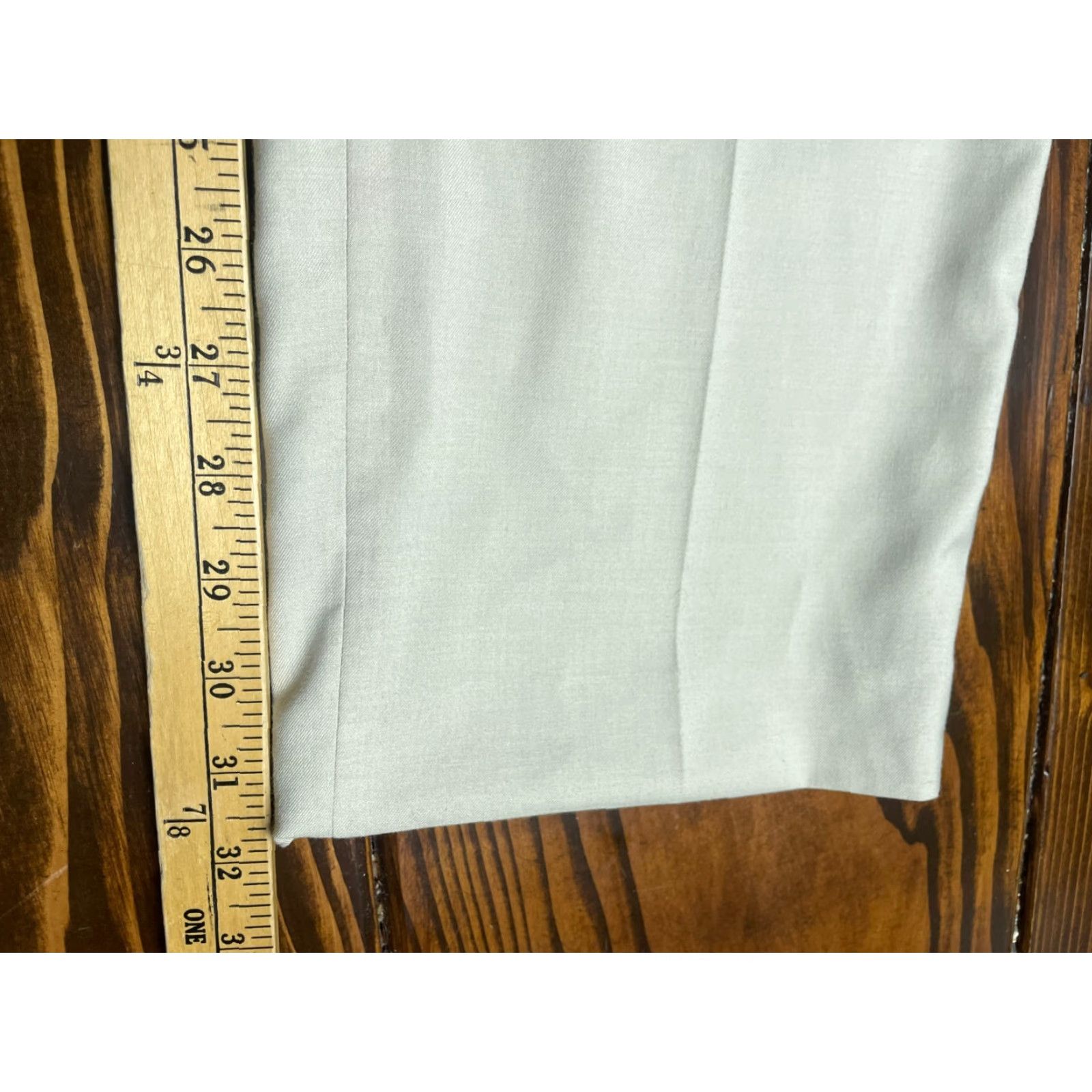 Calvin Klein Calvin Klein Pants Men's 38x32 Tan Dress Pants Regular Flat Front Pockets - Workwear, Business, Casual - 38x32, Polyester Rayon Size US 38 / EU 54 - 4 Thumbnail