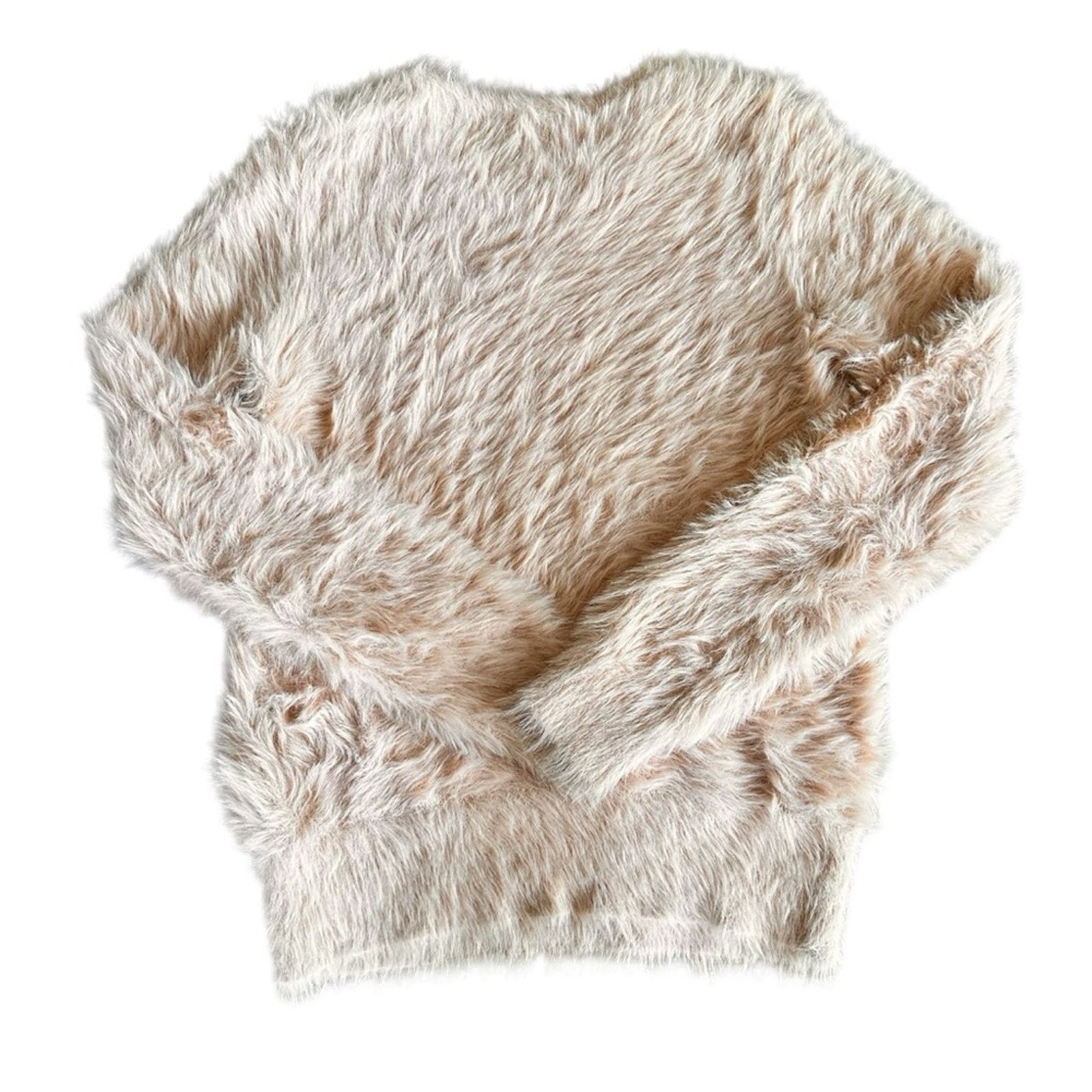 Banana Republic Banana Republic Soft Pink Eyelash Fuzzy Sweater -Med – GUC Size M / US 6-8 / IT 42-44 - 5 Thumbnail