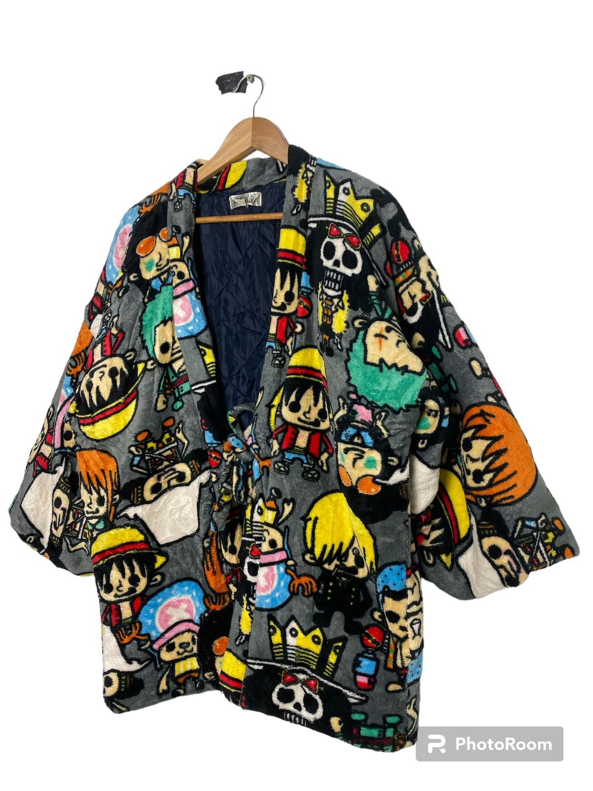 Anime × Japanese Brand × One Piece One Piece Overprint Fleece Kimono Size US L / EU 52-54 / 3 - 1 Thumbnail