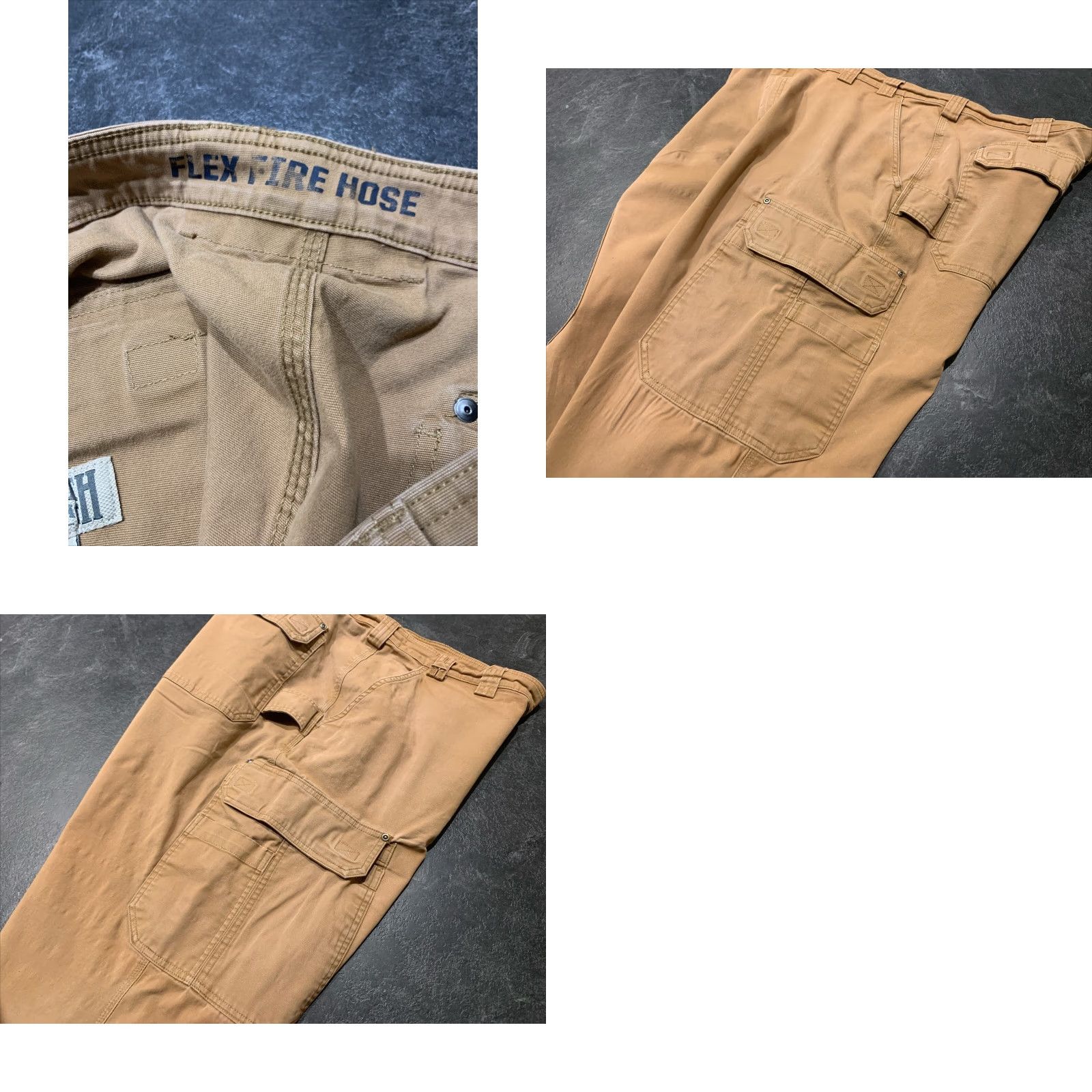 Vintage DULUTH TRADING Men's Big & Tall 48x30 Fire Hose Carpenter Pants Brown Canvas Relaxed Size US 32 / EU 48 - 8 Thumbnail
