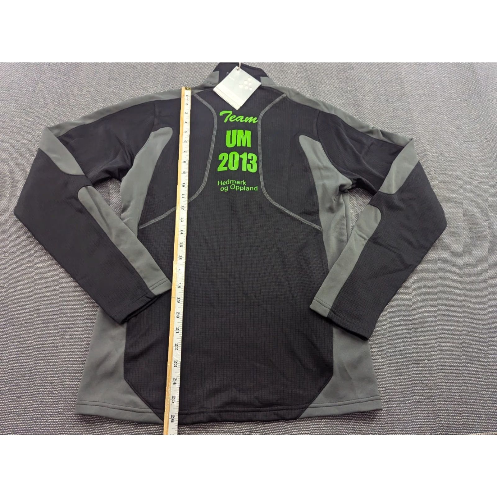Layer 8 CRAFT Mens Ski Top 1/4 Zip Gray Fleece Mid Layer Jacket Small Shirt Mens sports pull-over Size US S / EU 44-46 / 1 - 6 Thumbnail
