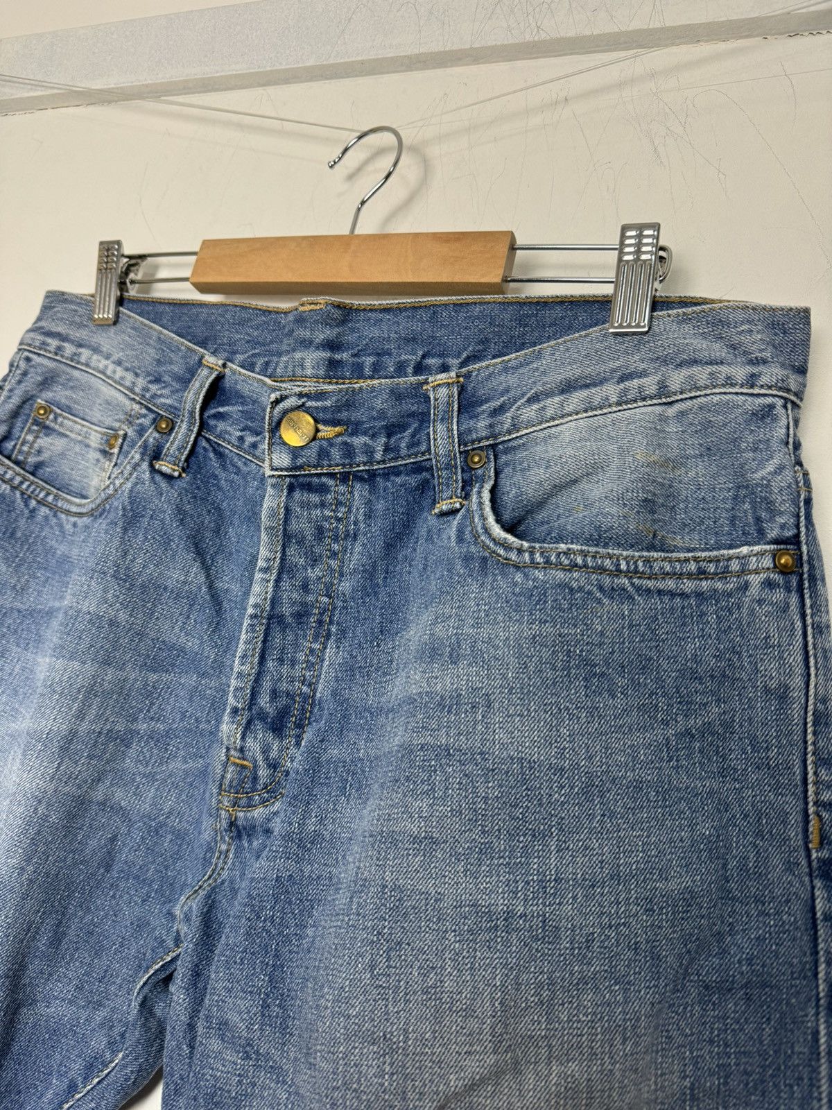 Carhartt Vintage Carhartt Klondike Pant light blue washed jeans Size US 33 - 12 Thumbnail