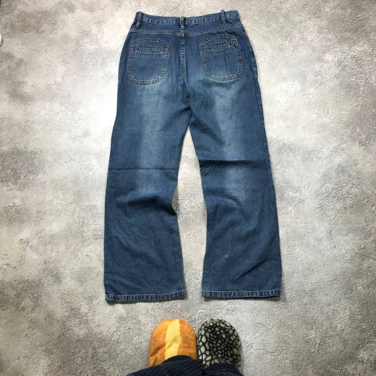 Vintage Vintage Y2K Baggy Cargo Distressed Jeans Skate Streetwear 29 Size 29" - 5 Thumbnail