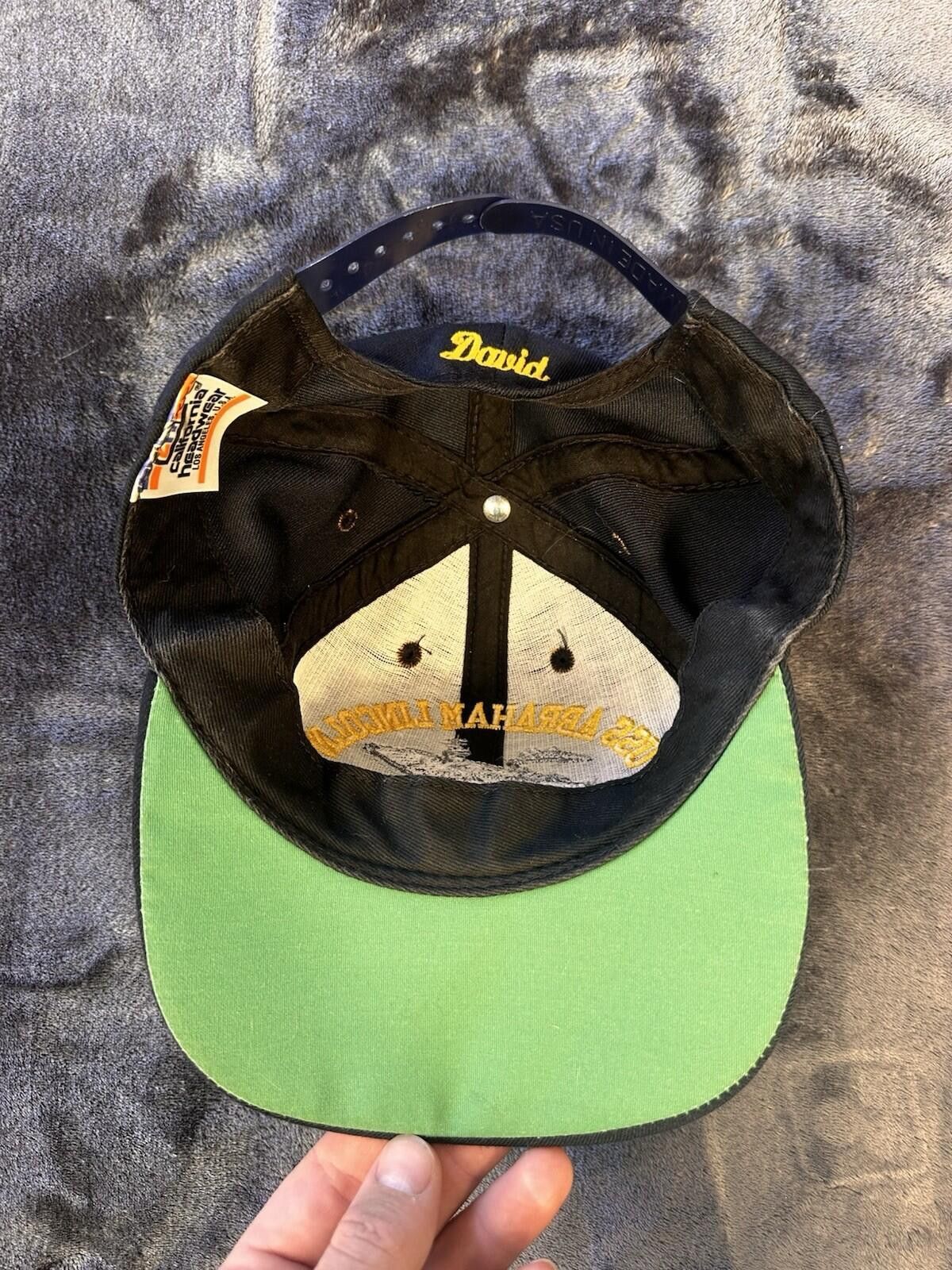 Other VTG USS Abraham Lincoln CVN-72 Navy/Gold Snapback Hat Size ONE SIZE - 5 Thumbnail