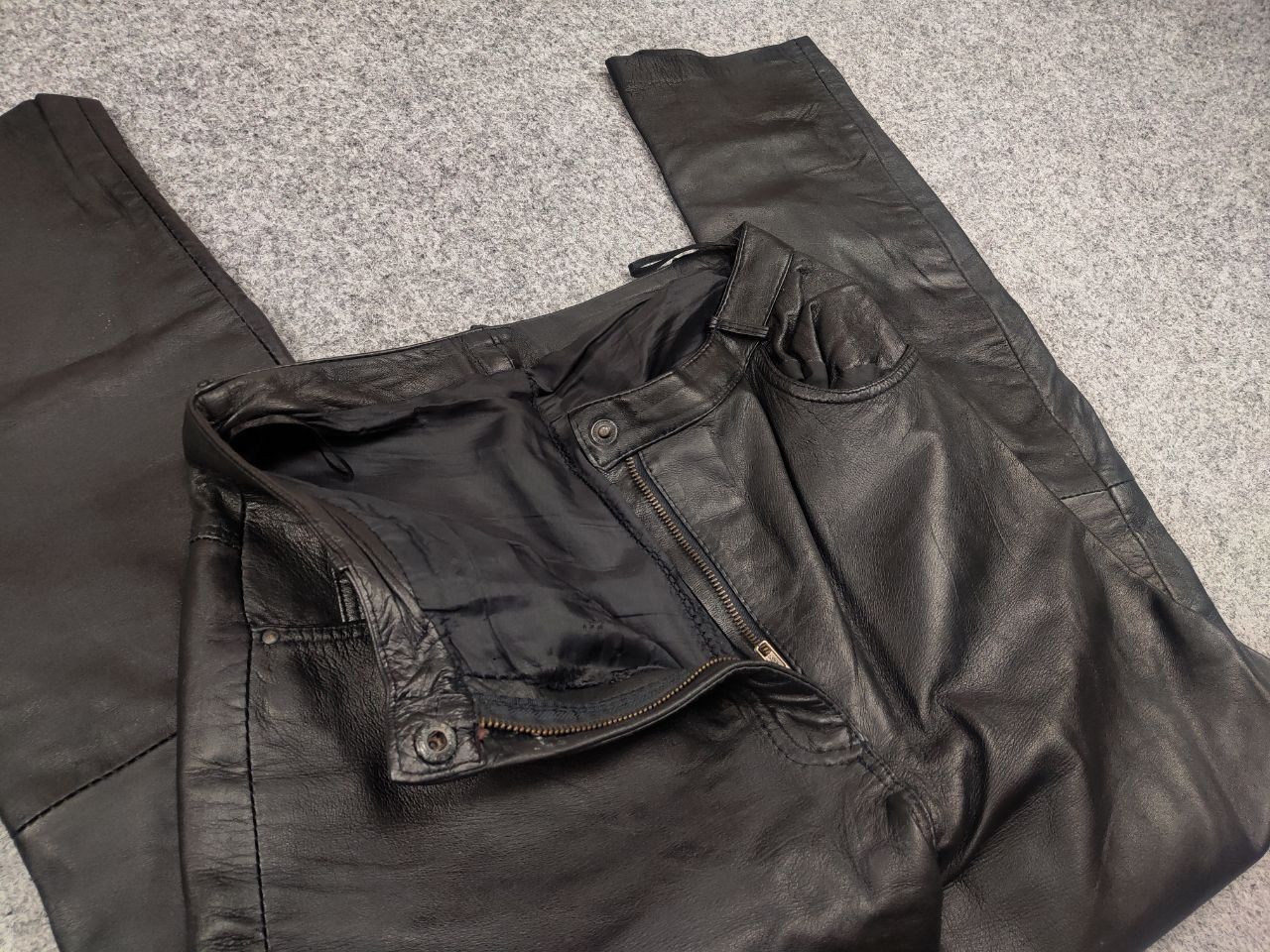 If Six Was Nine Vtg Leather pants Japan style racing motor Y2K LGB Style Size US 30 / EU 46 - 10 Thumbnail