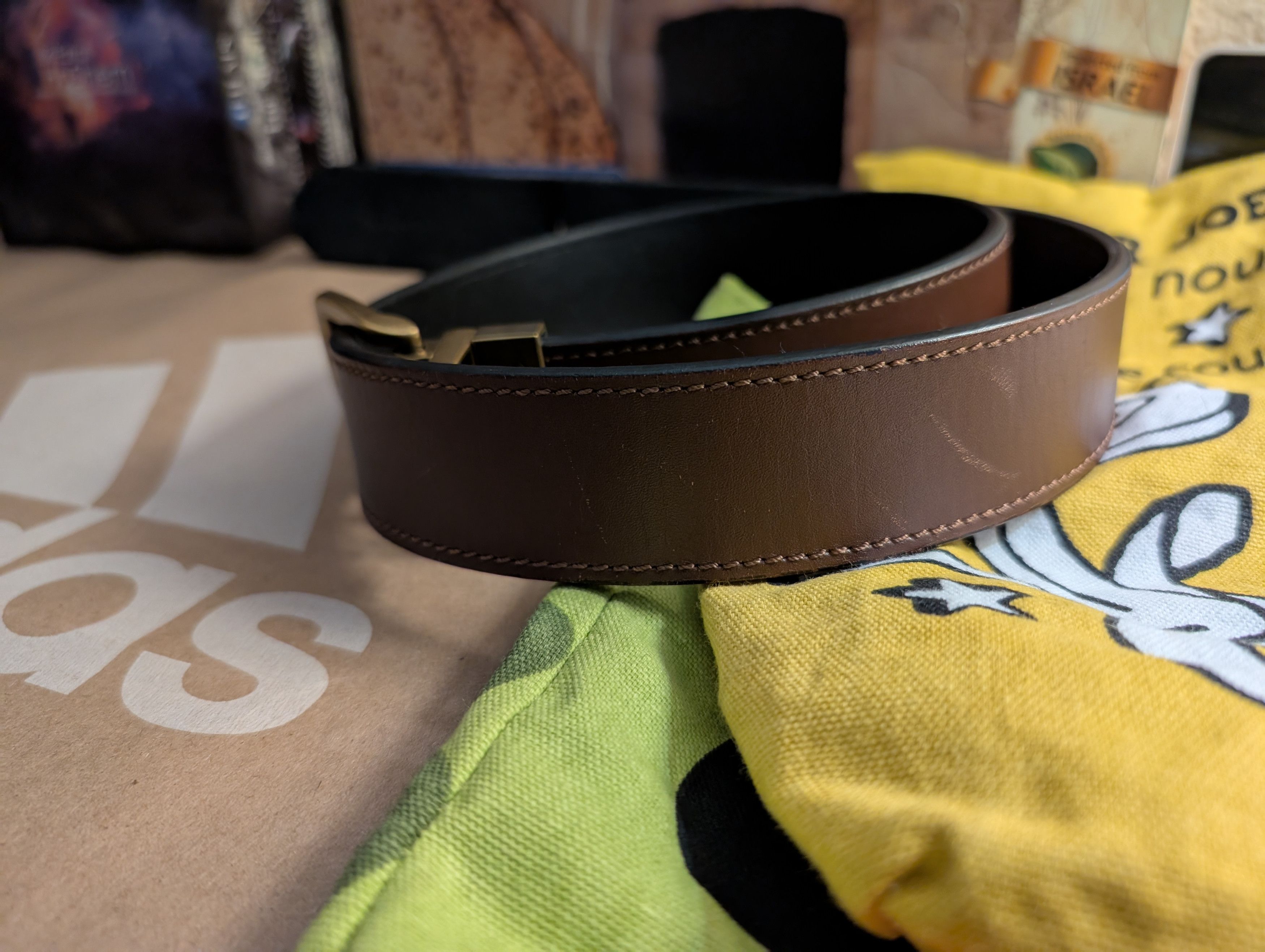 Polo Ralph Lauren Polo Ralph Lauren Men's Reversible Leather Belt Size 32 - 1 Thumbnail
