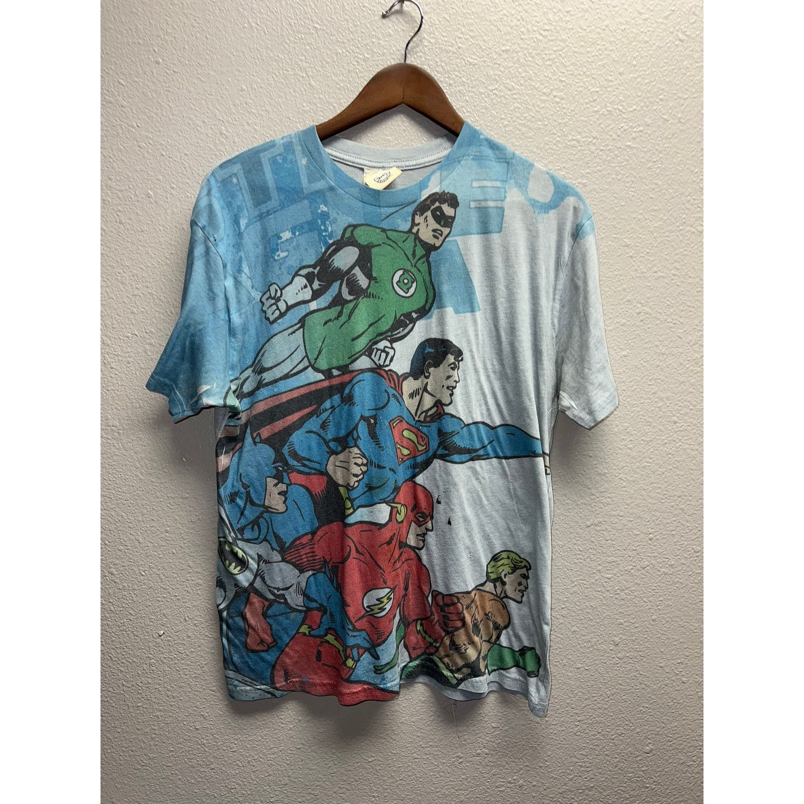 DC Comics Vintage DC Comics Shirt Polyester Superhero Batman Flash M Size US M / EU 48-50 / 2 - 1 Thumbnail