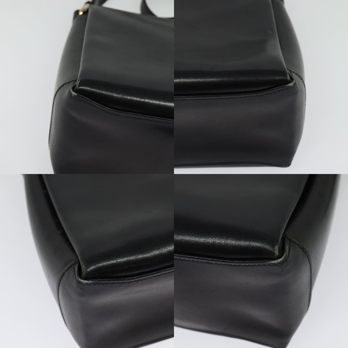 Gucci GUCCI Shoulder Bag Leather Black Gold Size ONE SIZE - 10 Thumbnail