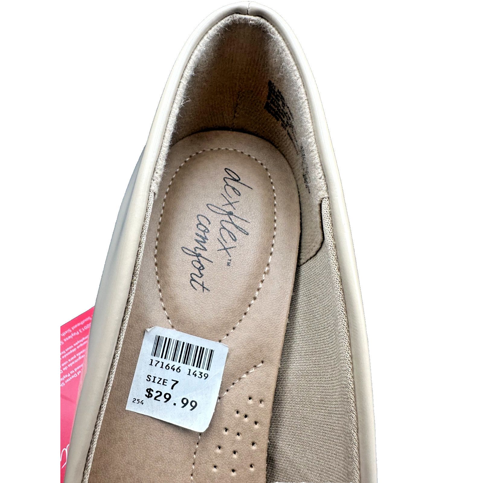 Other Dexflex Comfort Womens Round Toe Pump Heels Nude Size: 7.5w Size US 7.5 / IT 37.5 - 3 Thumbnail