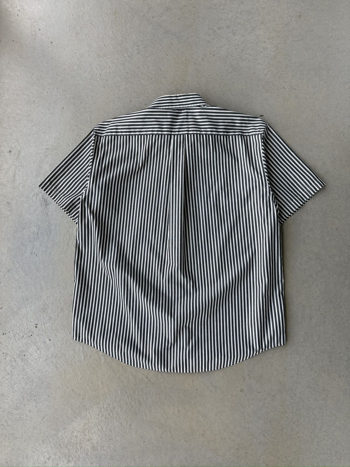 Vintage Vtg Roundtree & York Striped Short Sleeve Button Up Shirt Size US XL / EU 56 / 4 - 2 Thumbnail