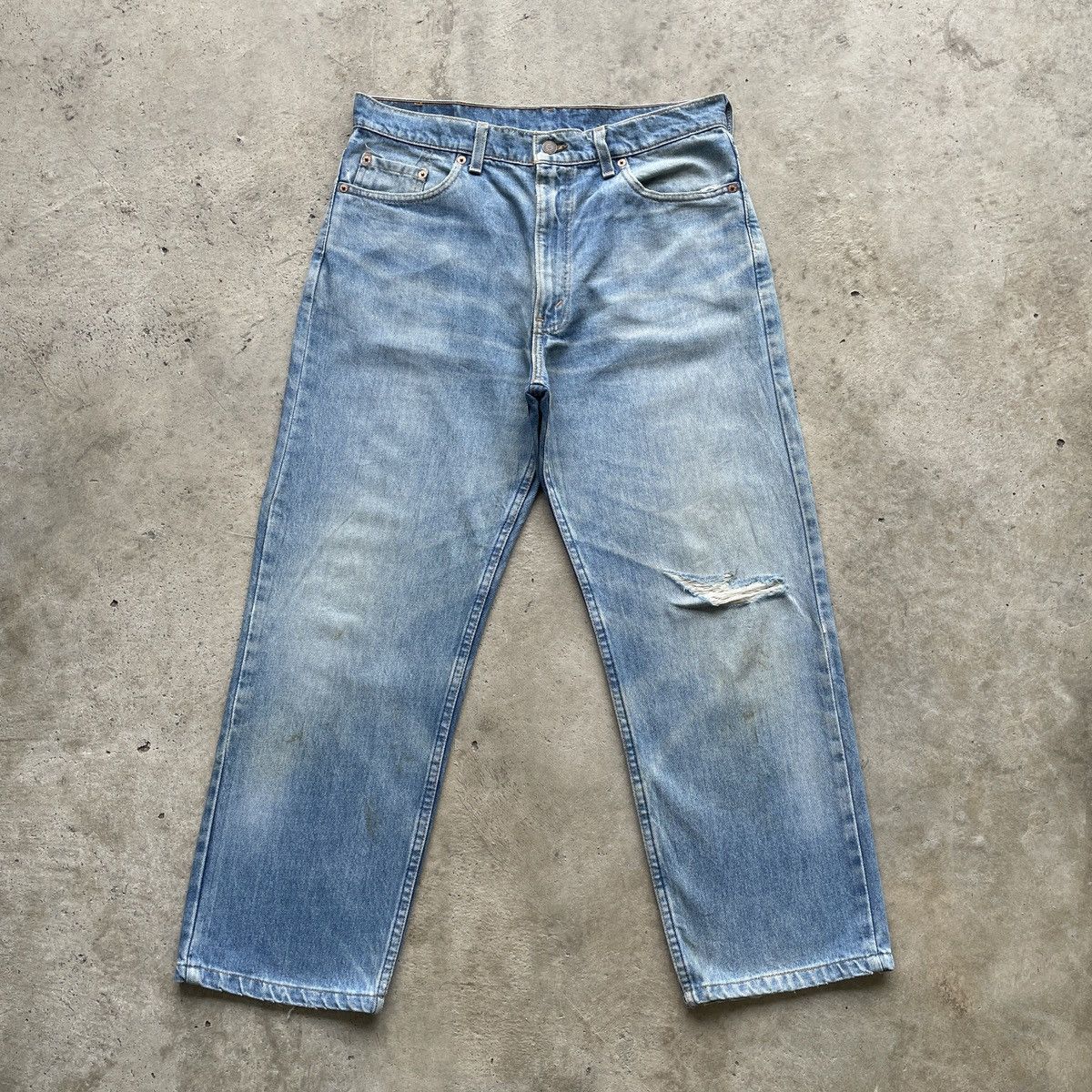Jean Vintage Levi’s 510 USA Distressed Faded Jeans Pants Denim Size US 33 - 1 Thumbnail