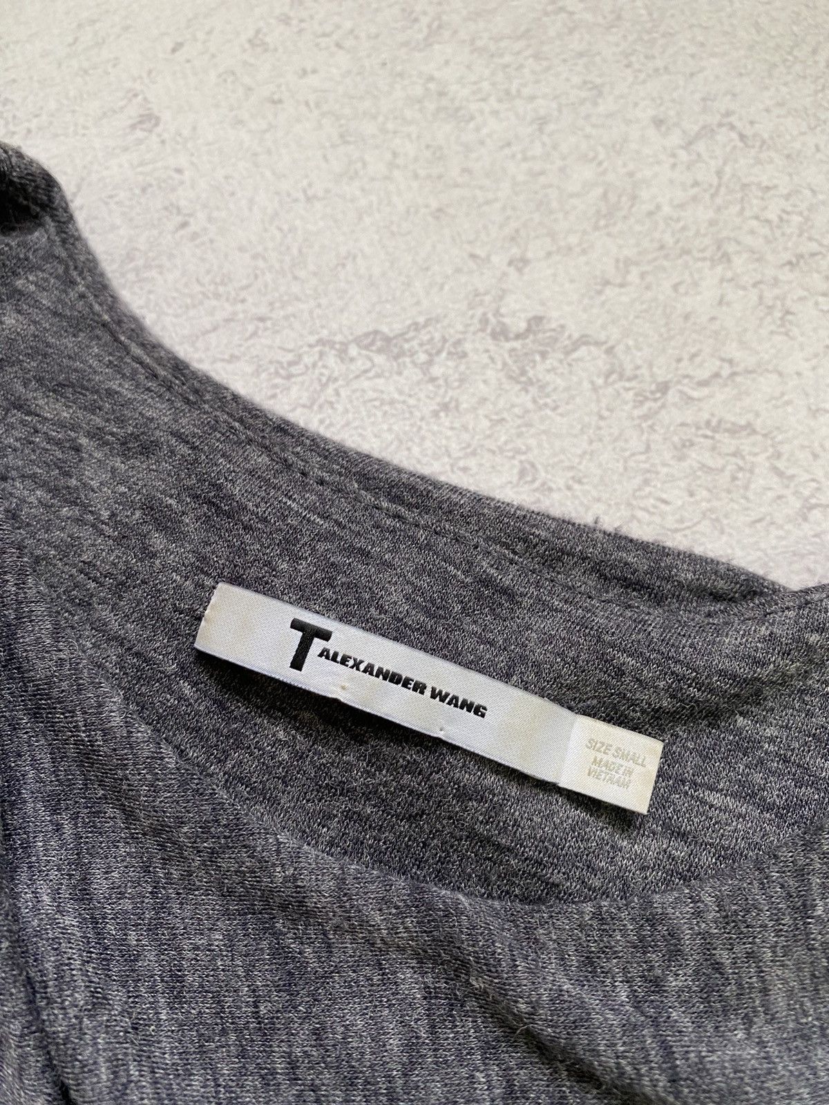 T by Alexander Wang T By Alexander Wang Womens Grey Designer Mini Dress Size S Size S / US 4 / IT 40 - 7 Thumbnail