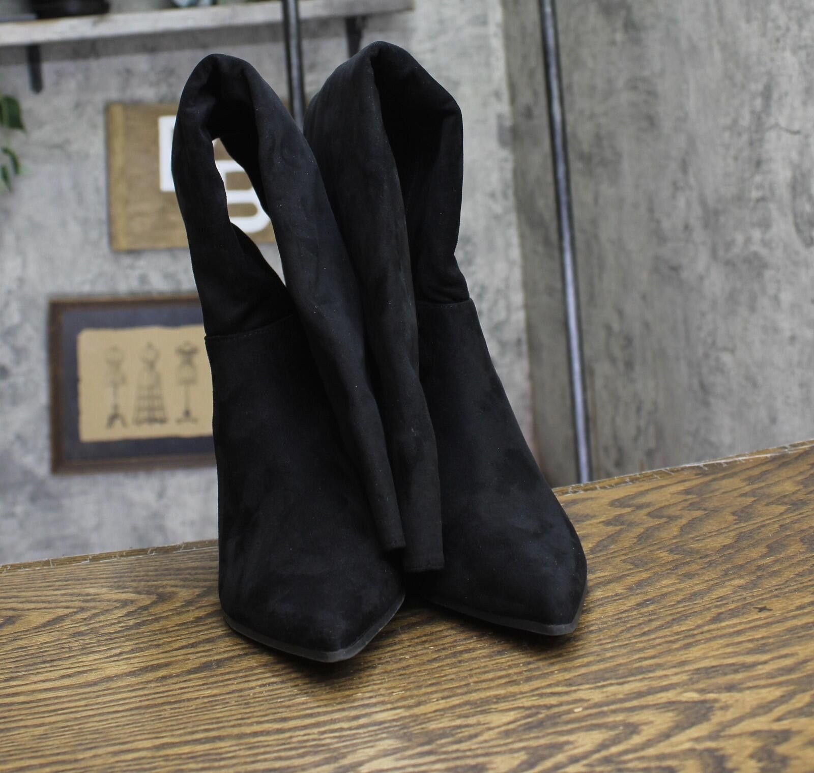Other Nwt On 34th Over The Knee Dress Boot Black Microsuede 7.5m Size US 7.5 / IT 37.5 - 4 Thumbnail
