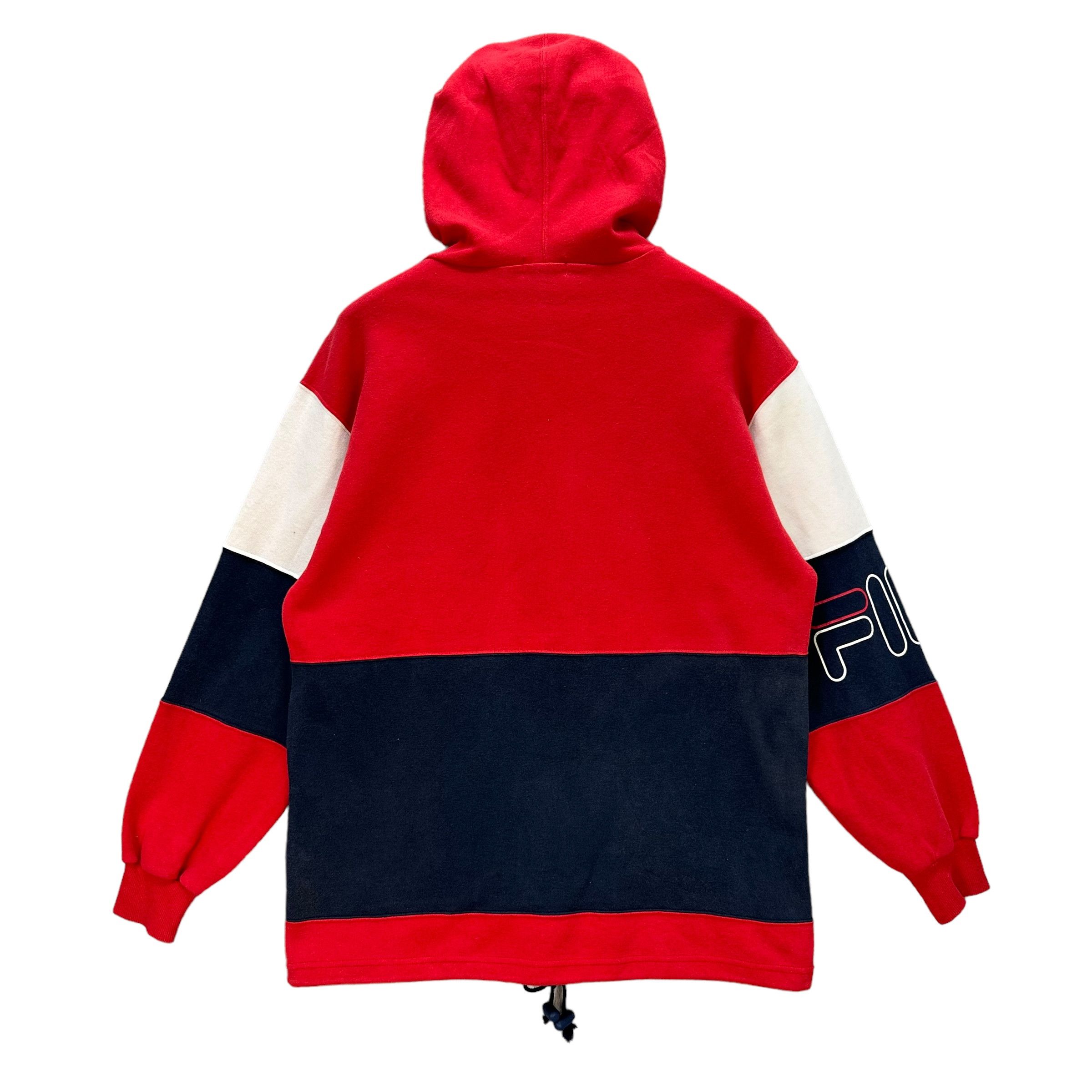 Fila FILA Big Logo Colorblock Pullover Hoodies Jumper #9148-62 Size US M / EU 48-50 / 2 - 13 Thumbnail