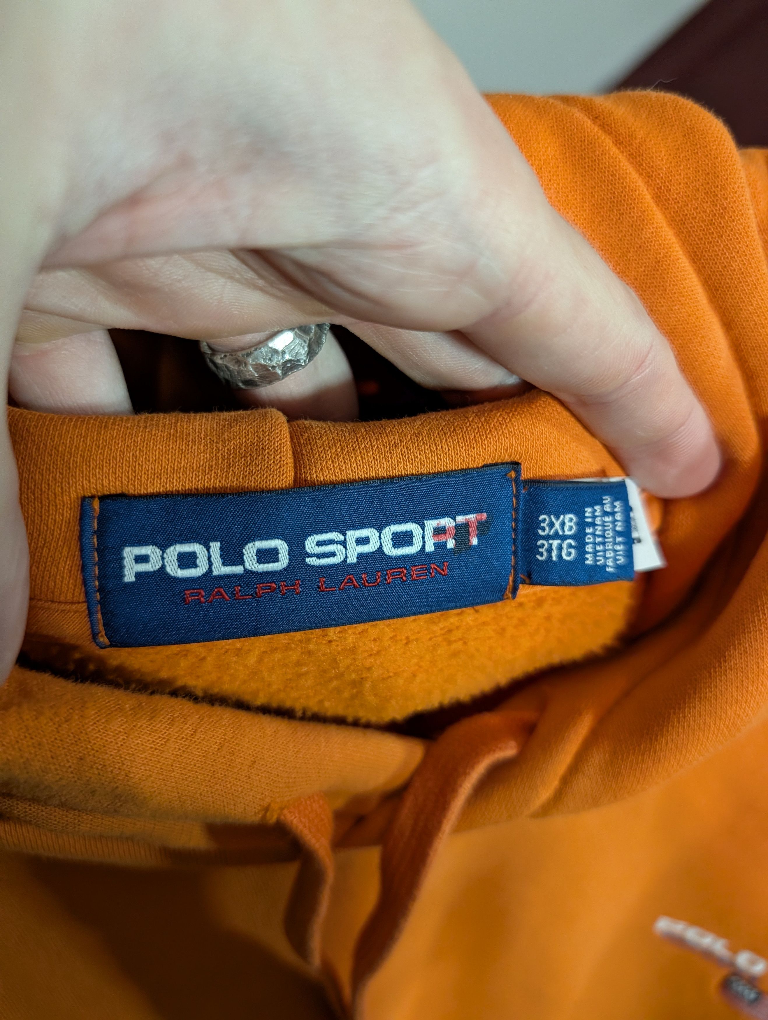 Polo Ralph Lauren POLO SPORT iconic orange logo embroidered hoodie Size US XXL / EU 58 / 5 - 11 Thumbnail