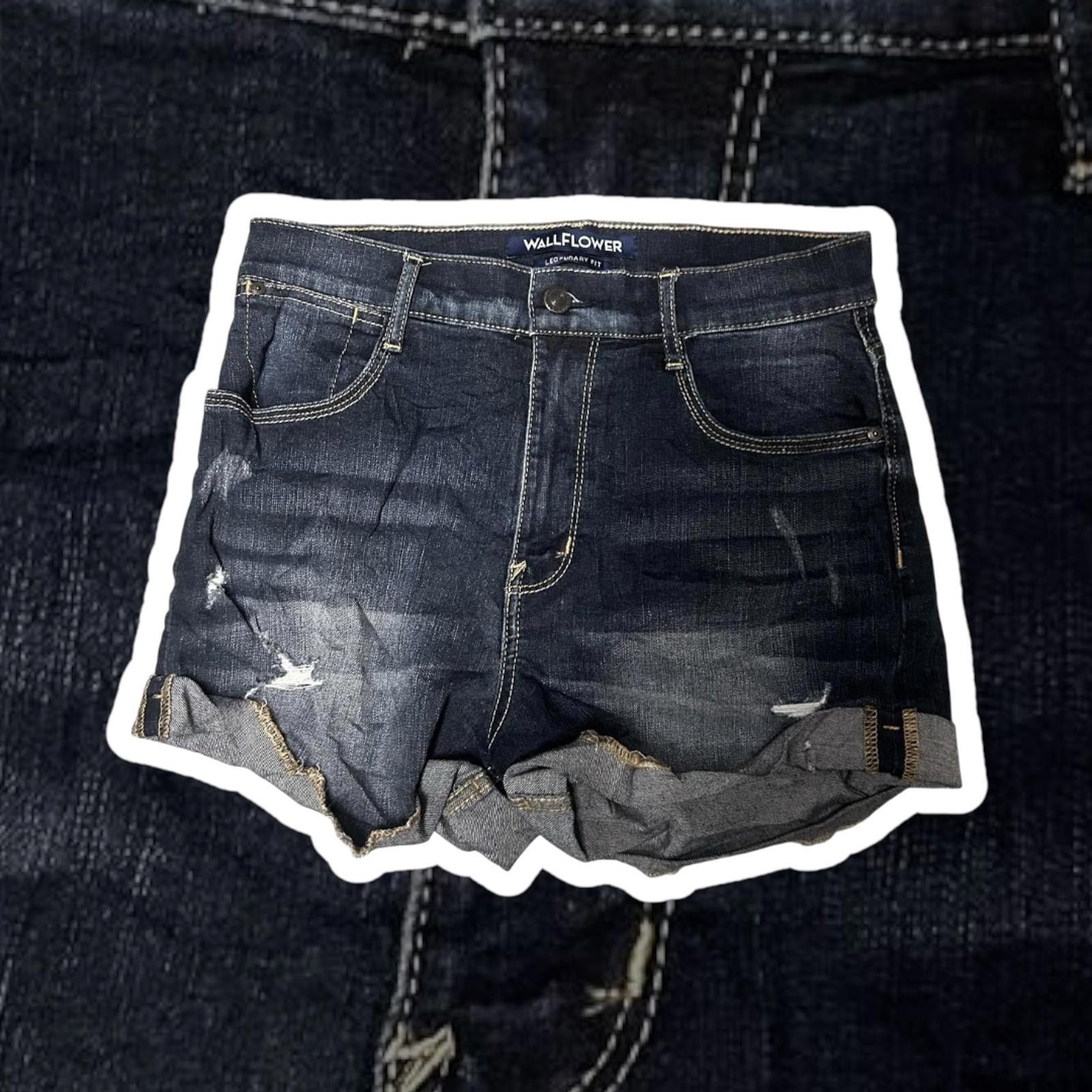 Designer WallFlower Legendary Fit Denim Shorts - Distressed Summer Size 27" / US 4 / IT 40 - 1 Thumbnail