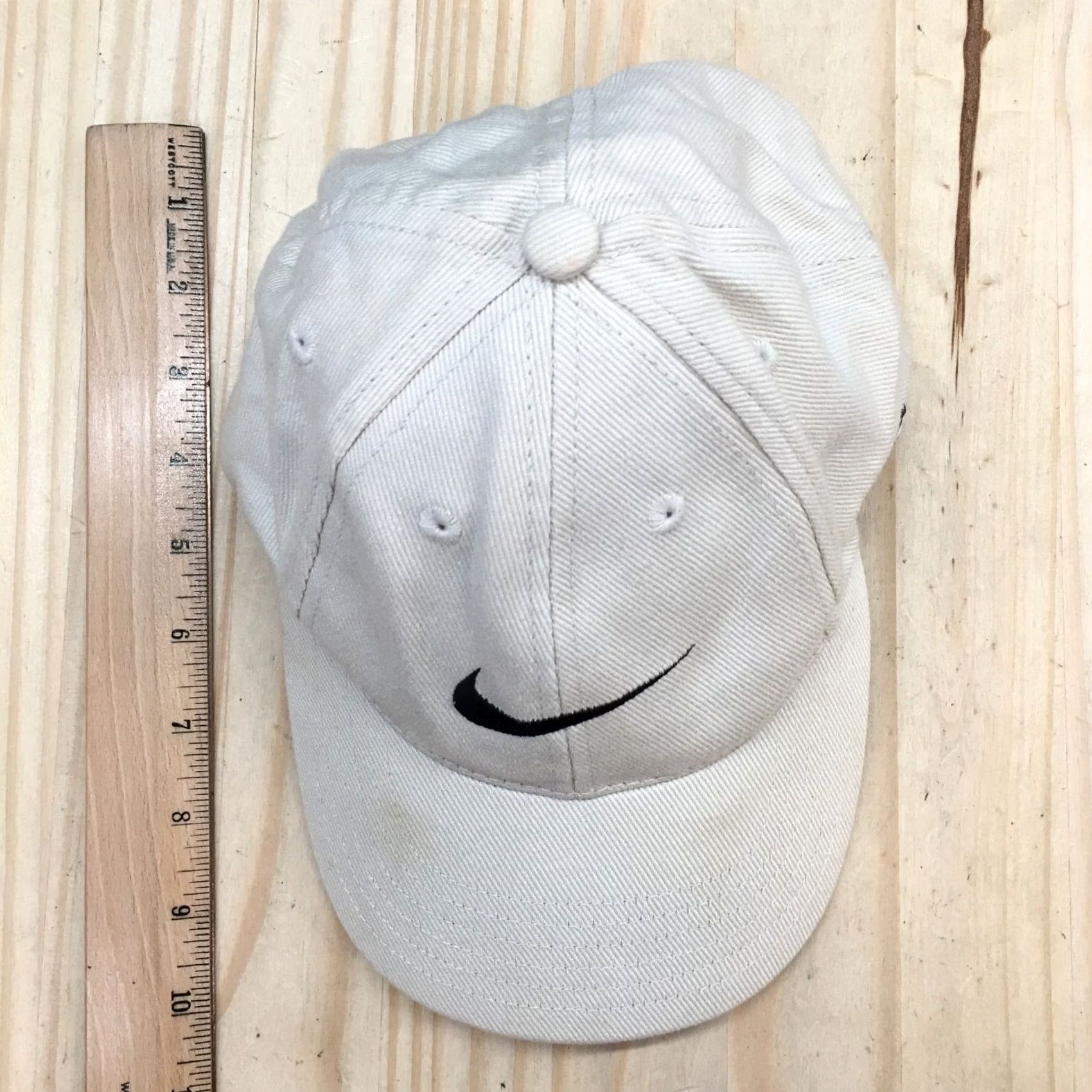 Nike Nike Baseball Cap Hat Mens Beige One Size Logo Embroidered Curved Brim Cotton Size ONE SIZE - 3 Thumbnail