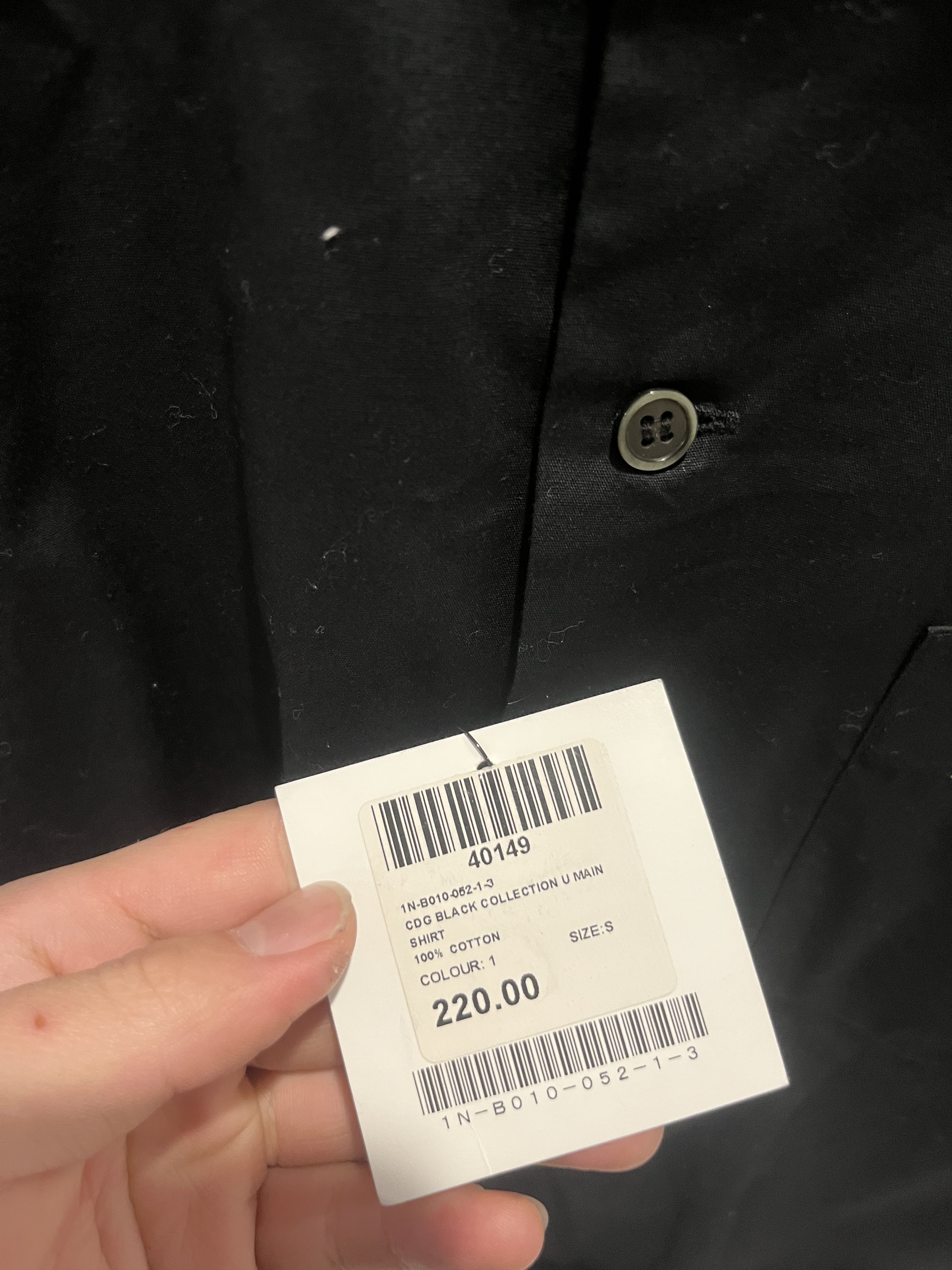 Comme des Garcons Black Commes des Garcones 'Black' Ruffled cotton button up Size S / US 4 / IT 40 - 6 Thumbnail