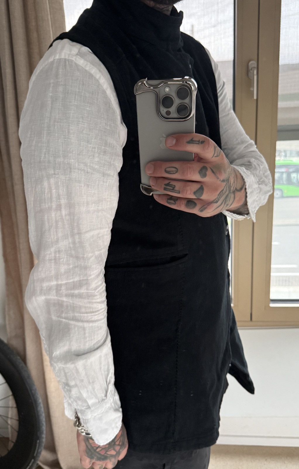 Leon Louis DARE Asymmetrical Front Vest Size 52R - 9 Thumbnail