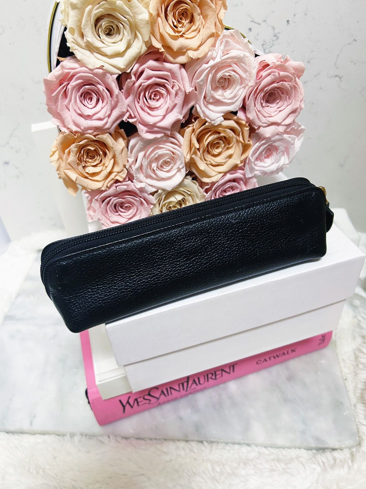 Escada Authentic Escada RARE Vintage Black Cosmetic / Pencil Bag Size ONE SIZE - 9 Thumbnail